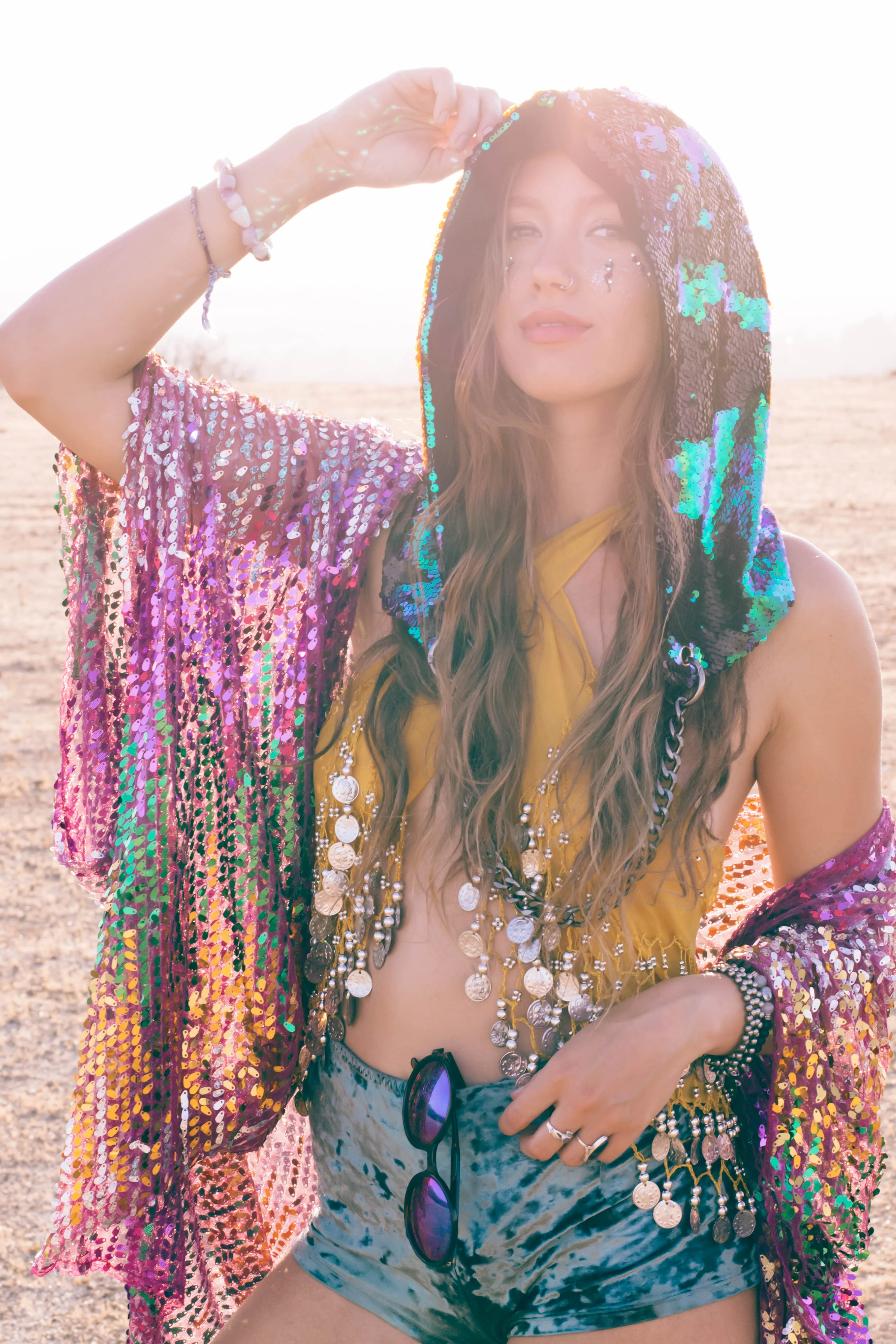 Forest Sequin Hood - Image 7