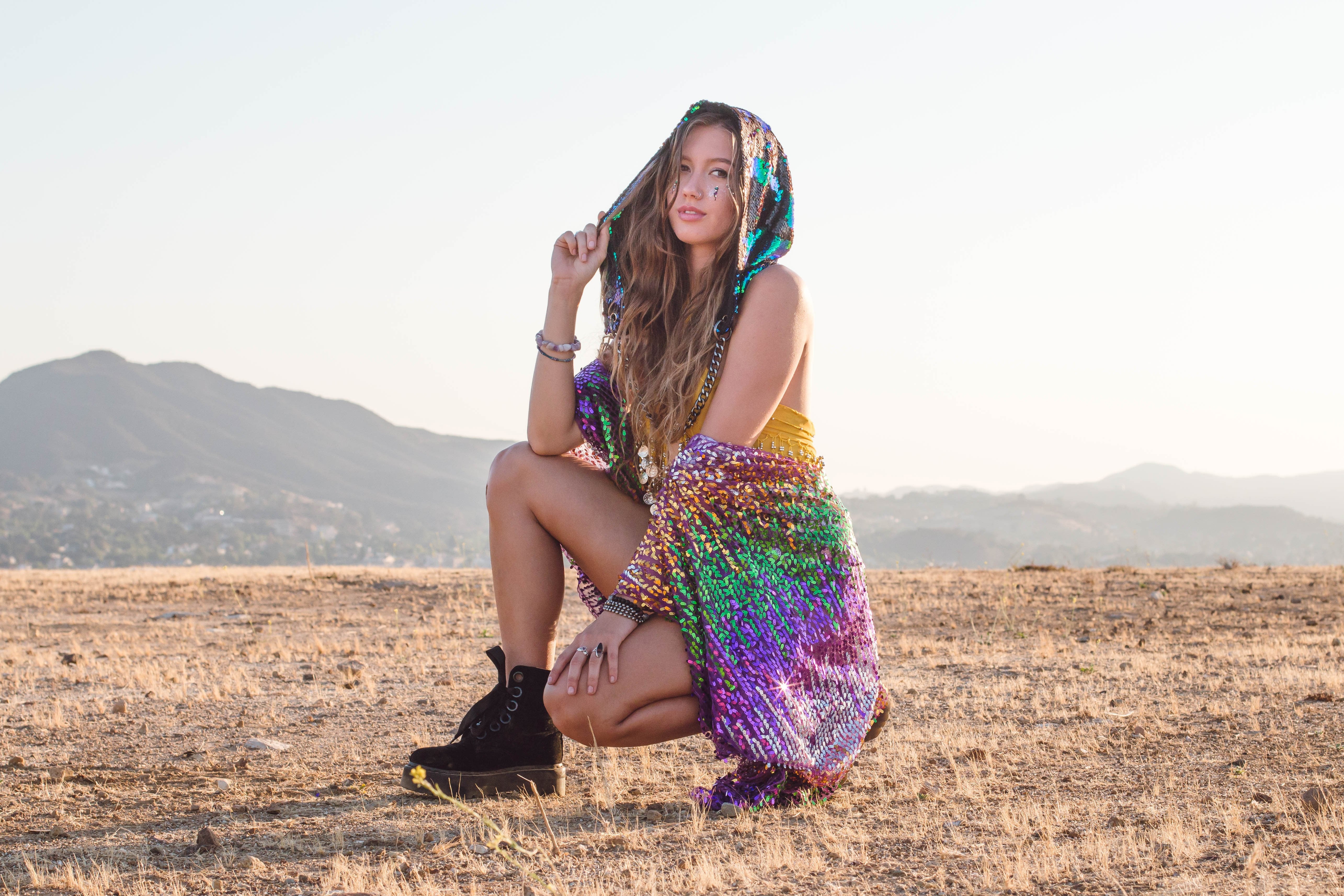 Forest Sequin Hood - Image 9