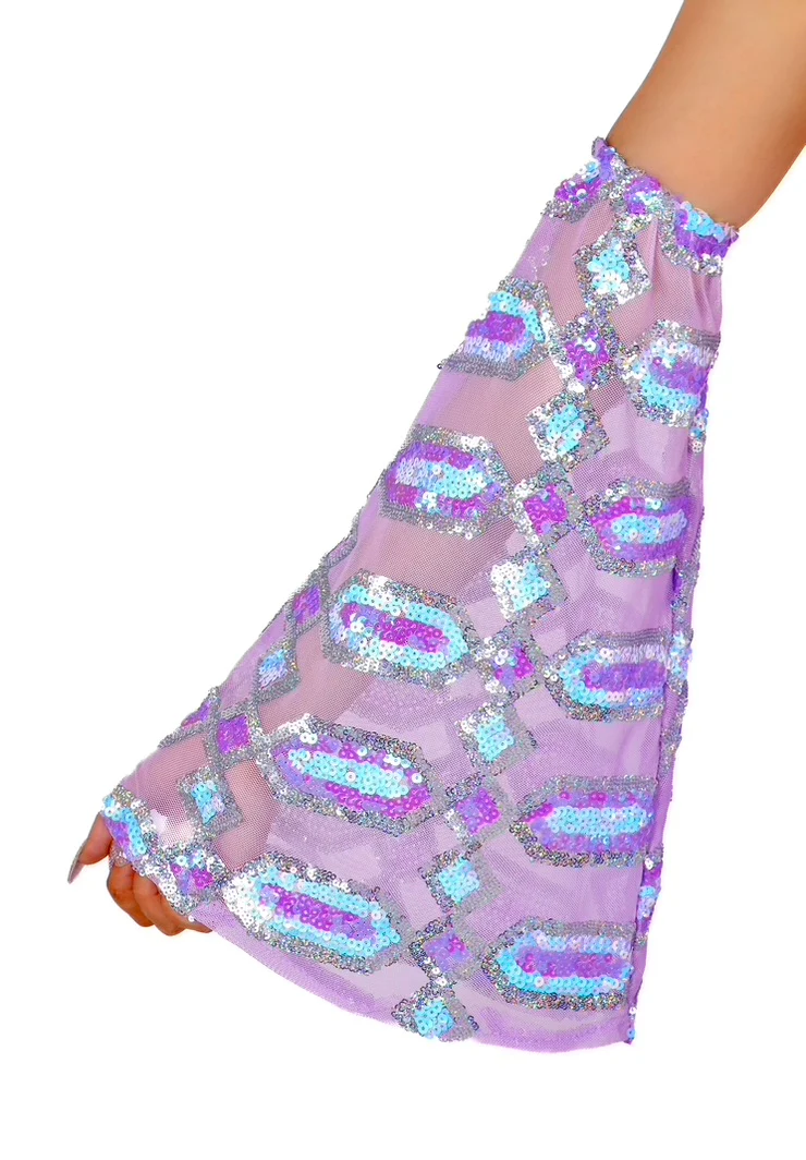 Lavender Cosmic Arm Sleeves - Image 2