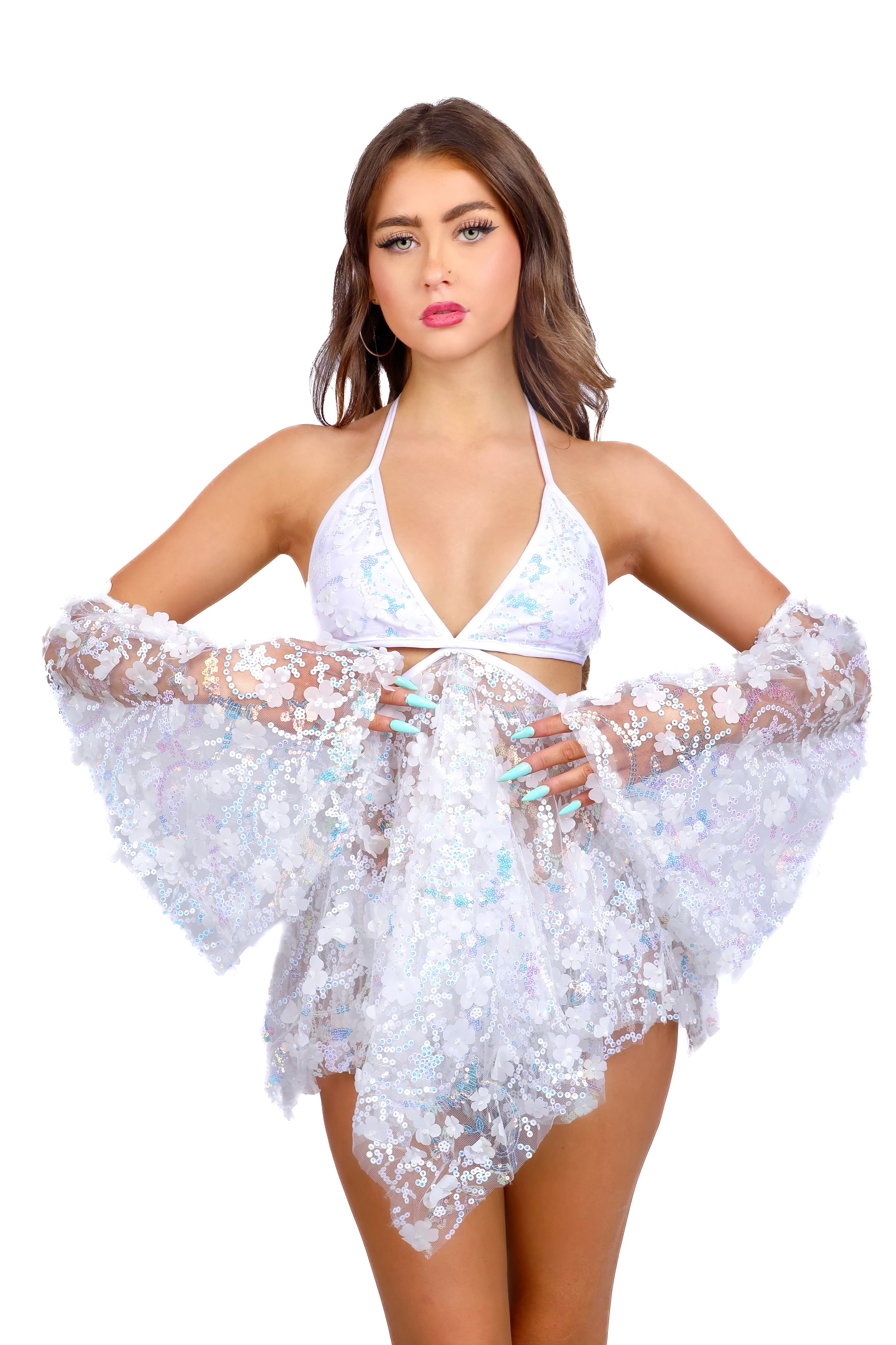 Iridescent Fairy Blossom Dress