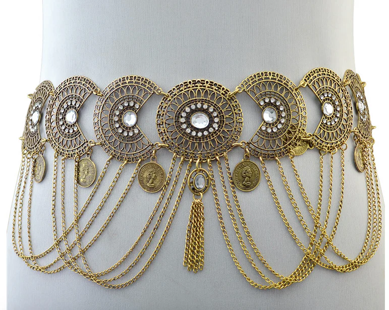Boho Chain Belt - Gold - Image 3