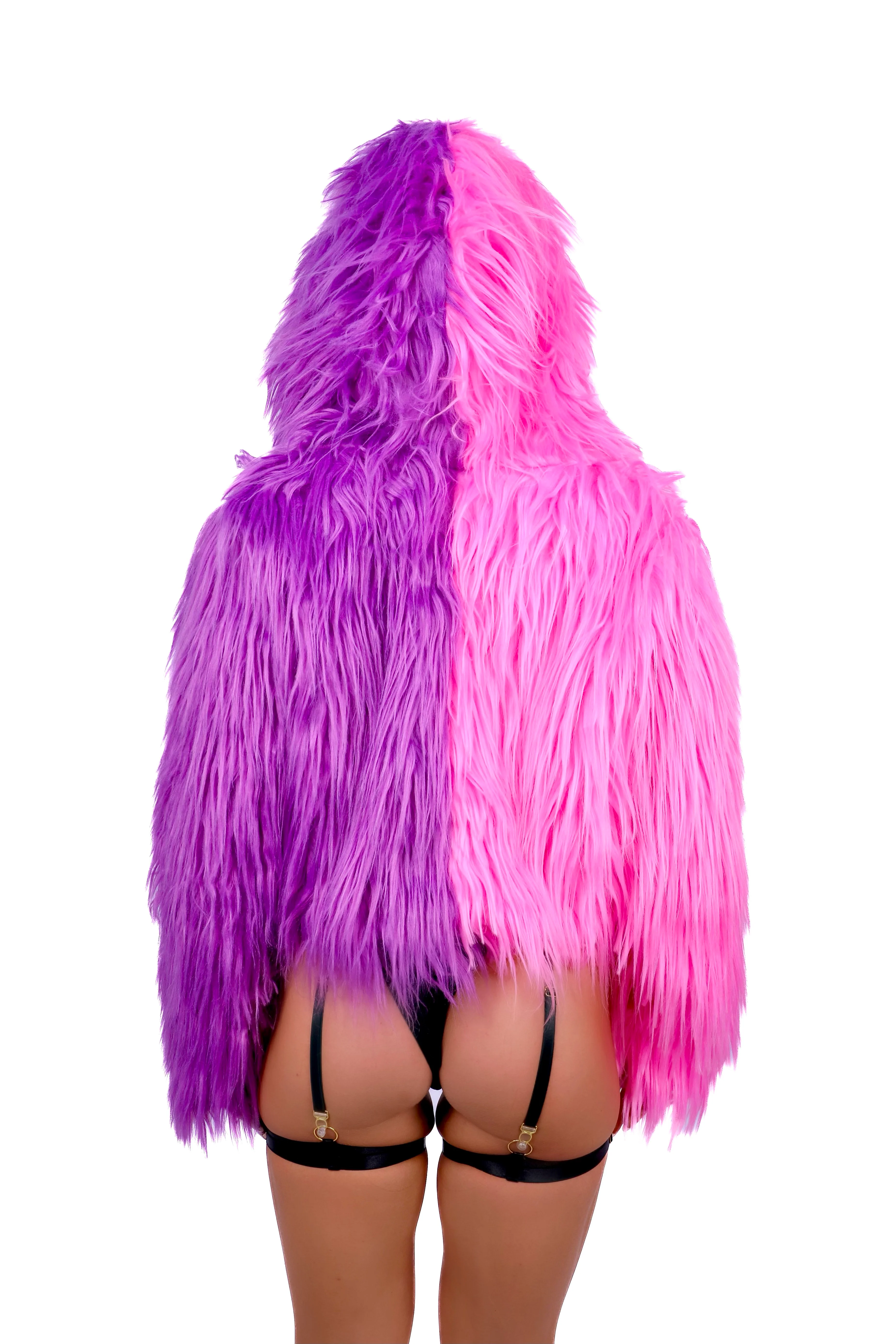 Pink/Purple Fuzzy Jacket - Image 2