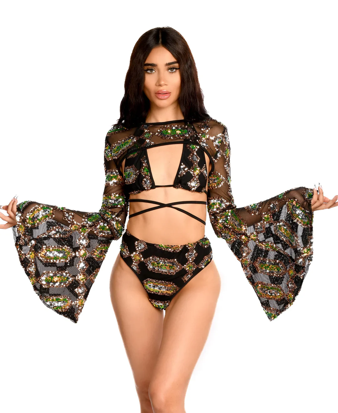 Black Obsidian Sequin Set - Image 12