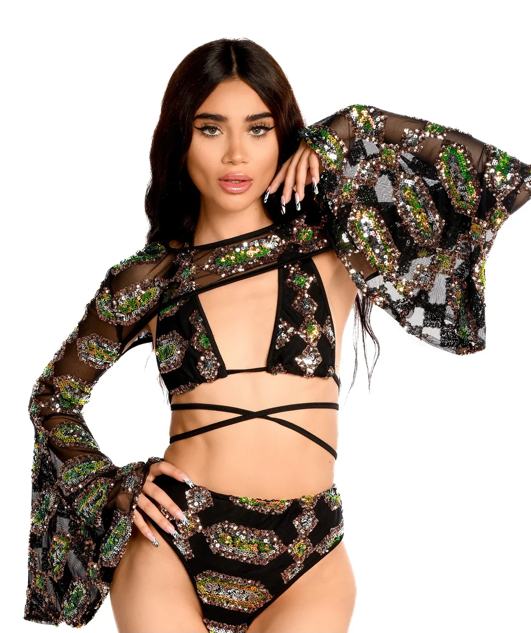 Black Obsidian Sequin Set - Image 23