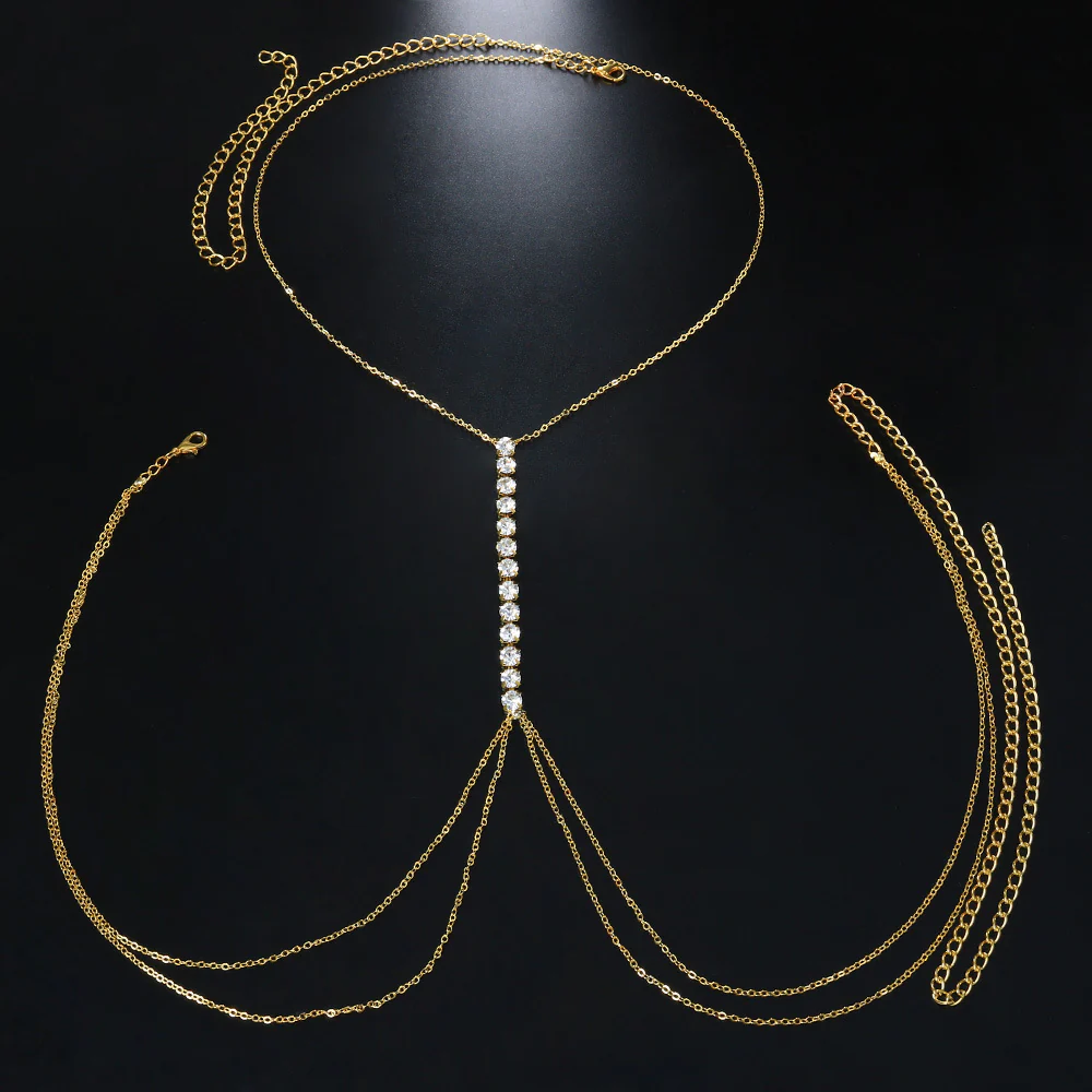 Boho Diamond Chest Chains - Image 3
