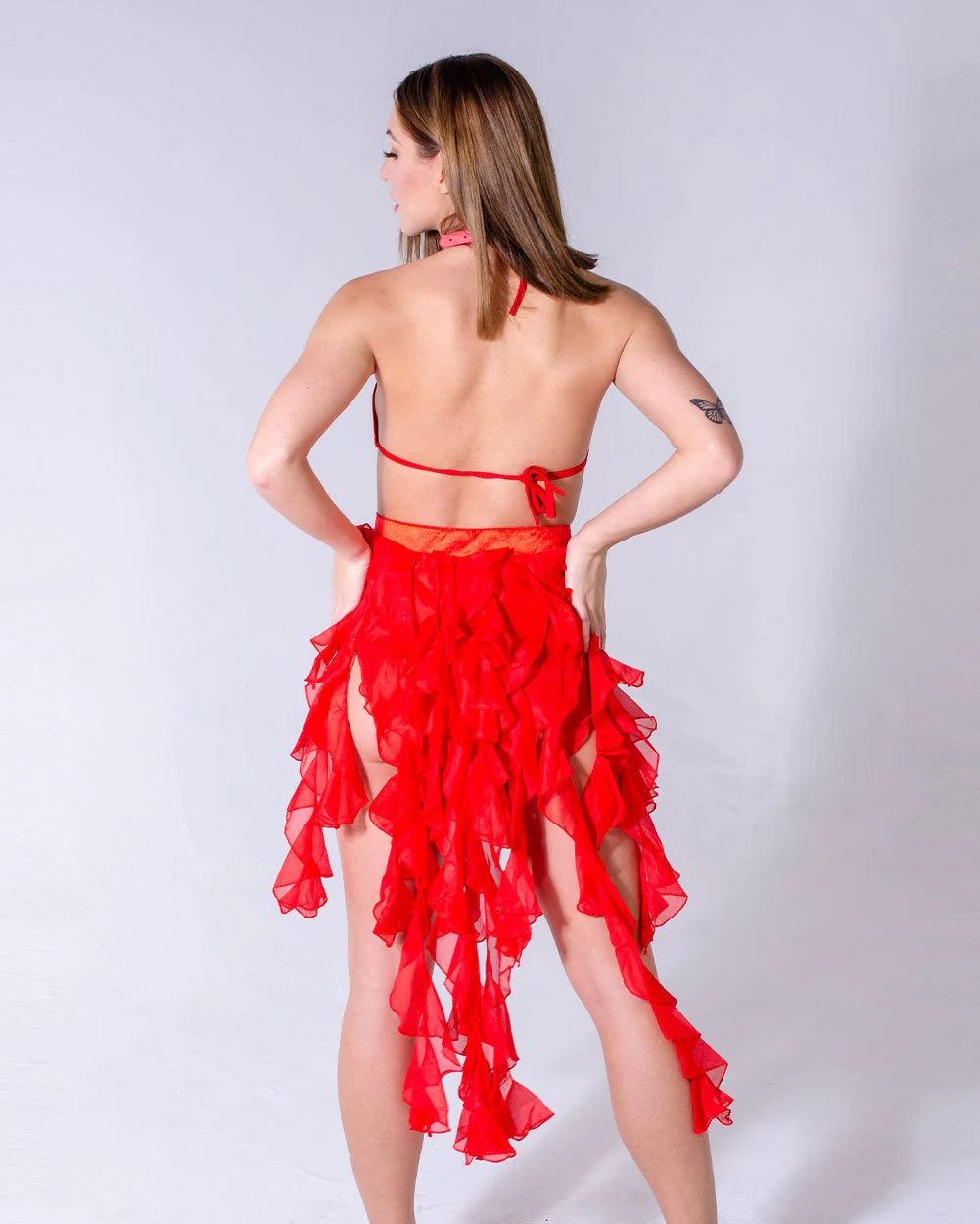 Burner Gal Red Long Skirt - Image 8