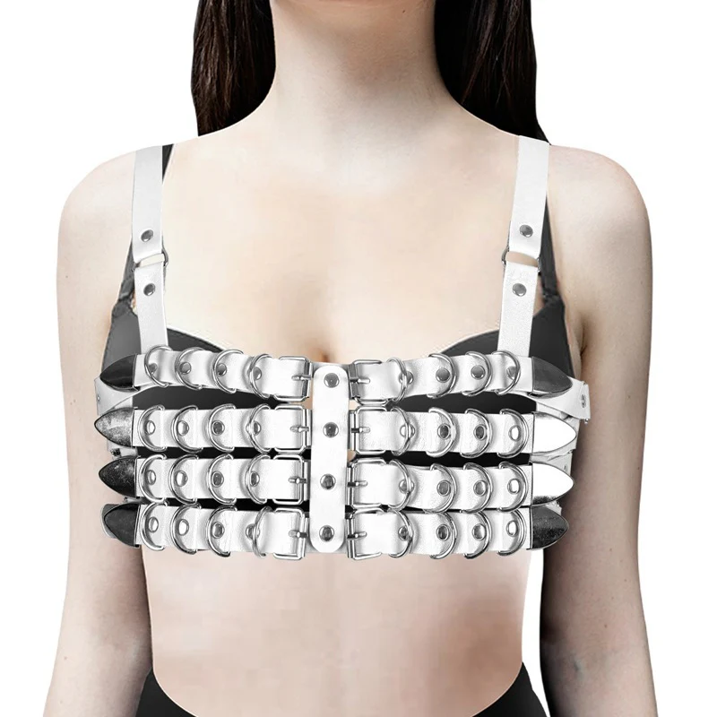 Burner Vegan Leather Harness Top - Image 5