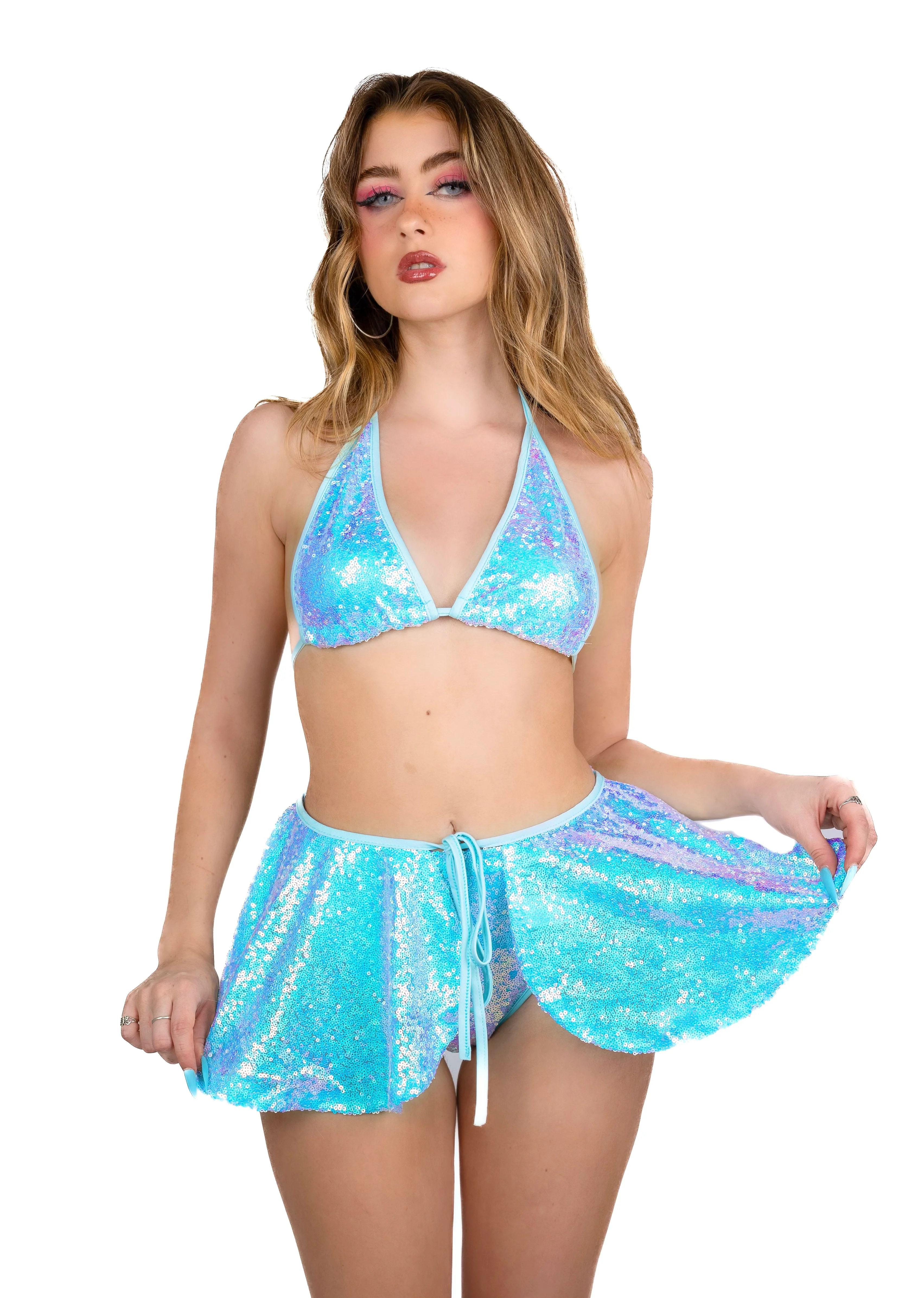 Sky Goddess Sequin Skirt - Image 2