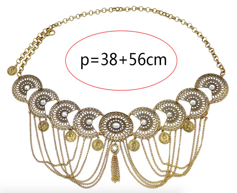 Boho Chain Belt - Silver - Image 4