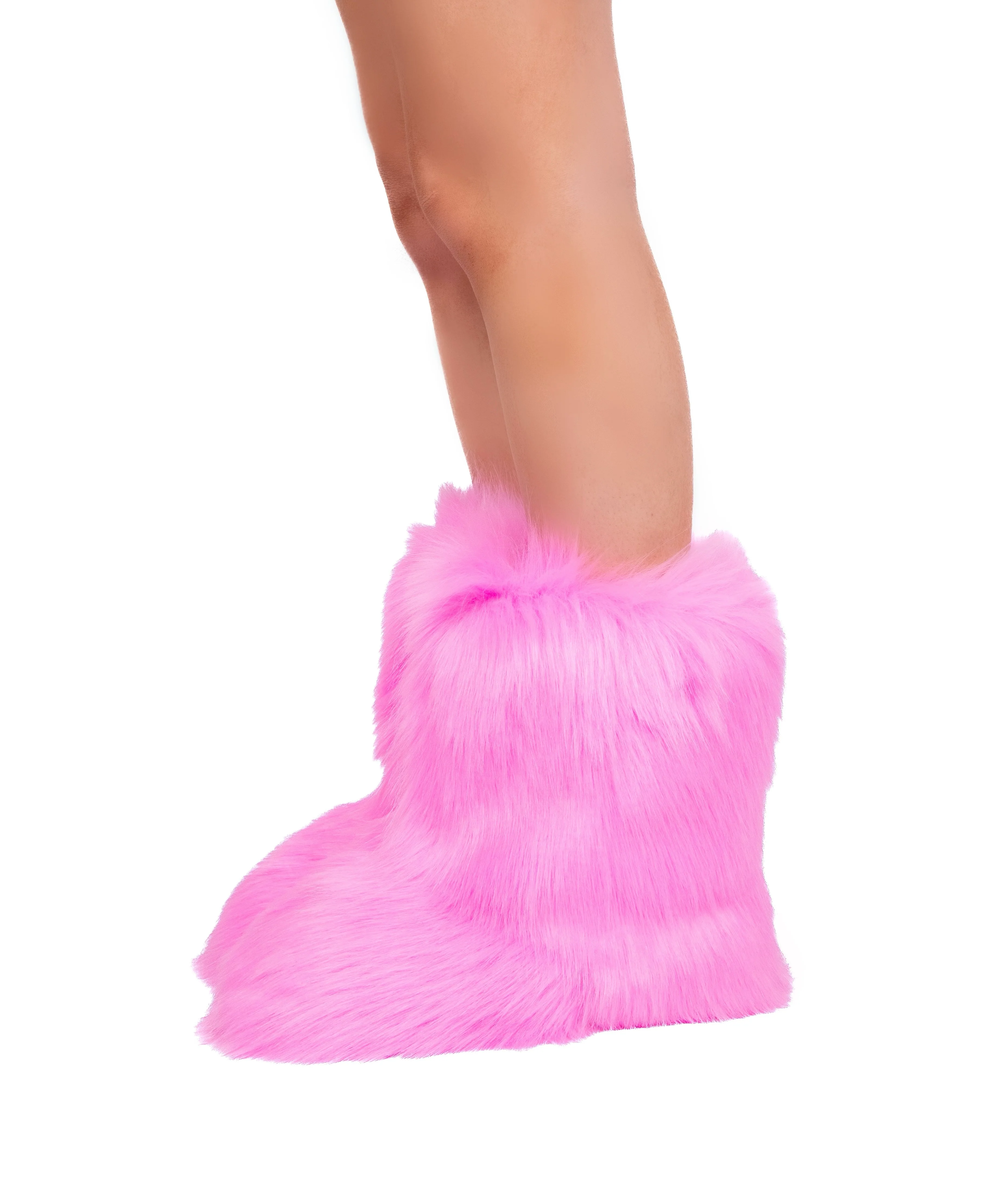 Baby Pink Fuzzy Boots - Image 6