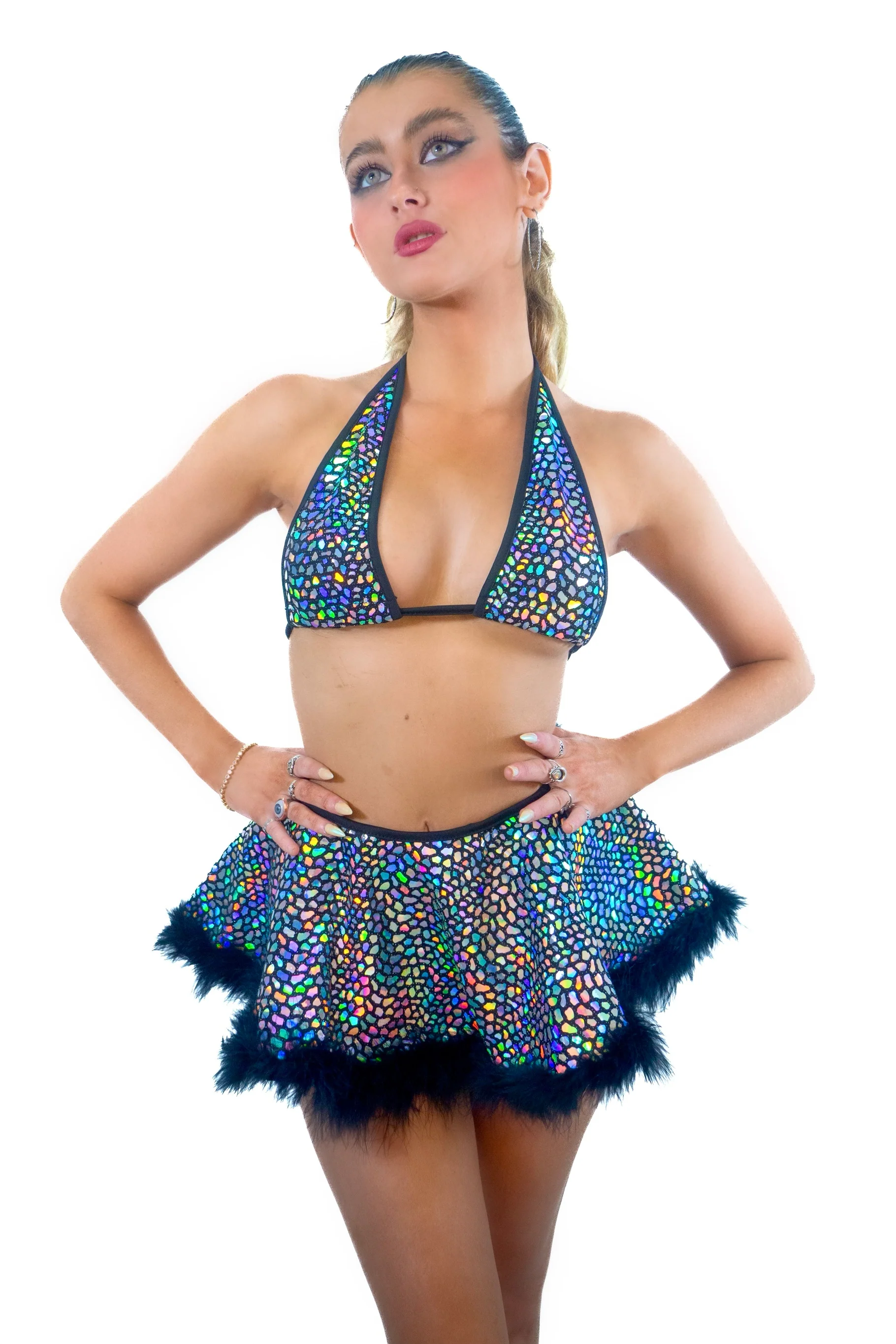 Holographic Fairy Aura Skirt - Image 4