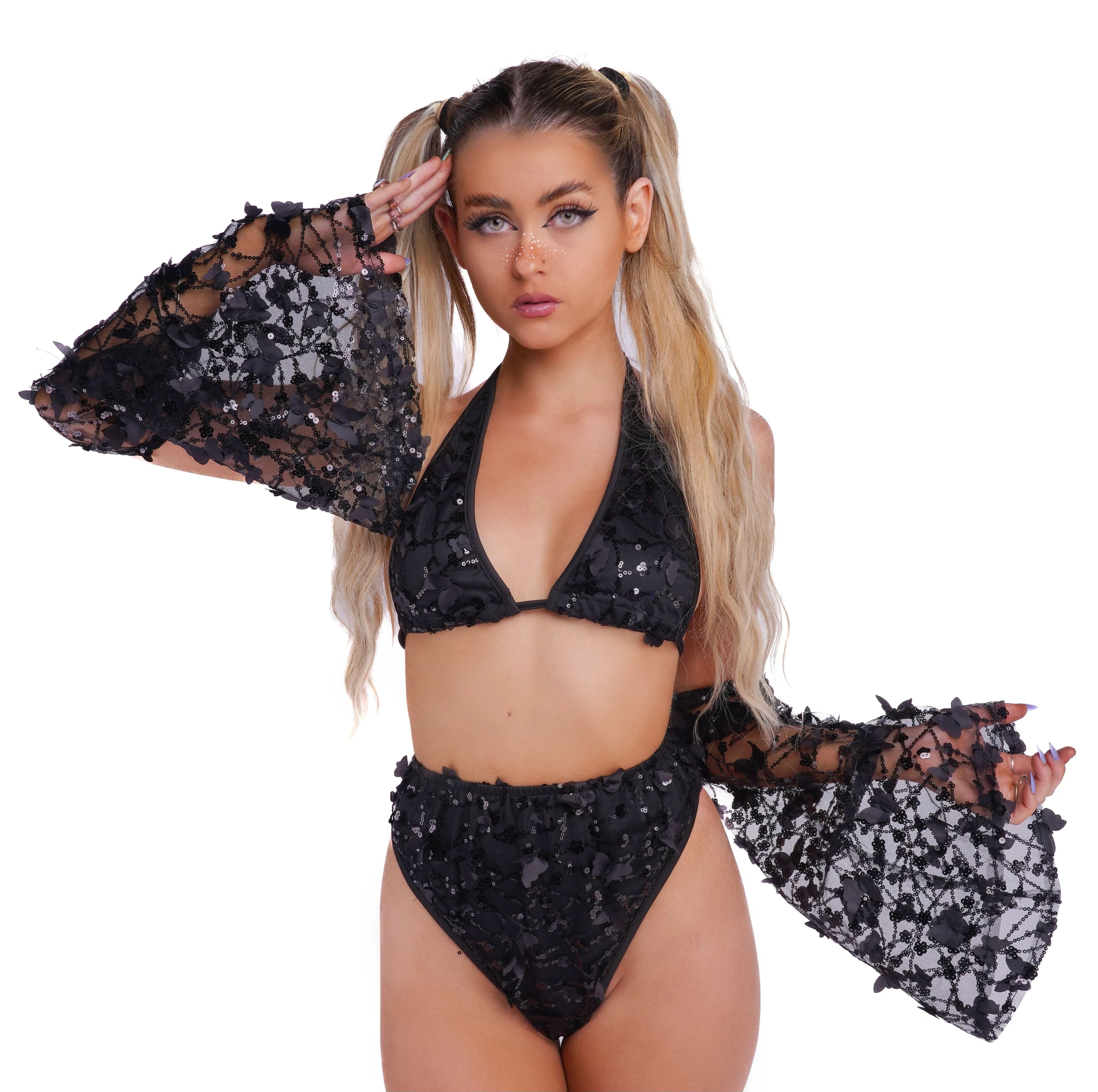 Midnight Butterfly Blossom Top - Image 4