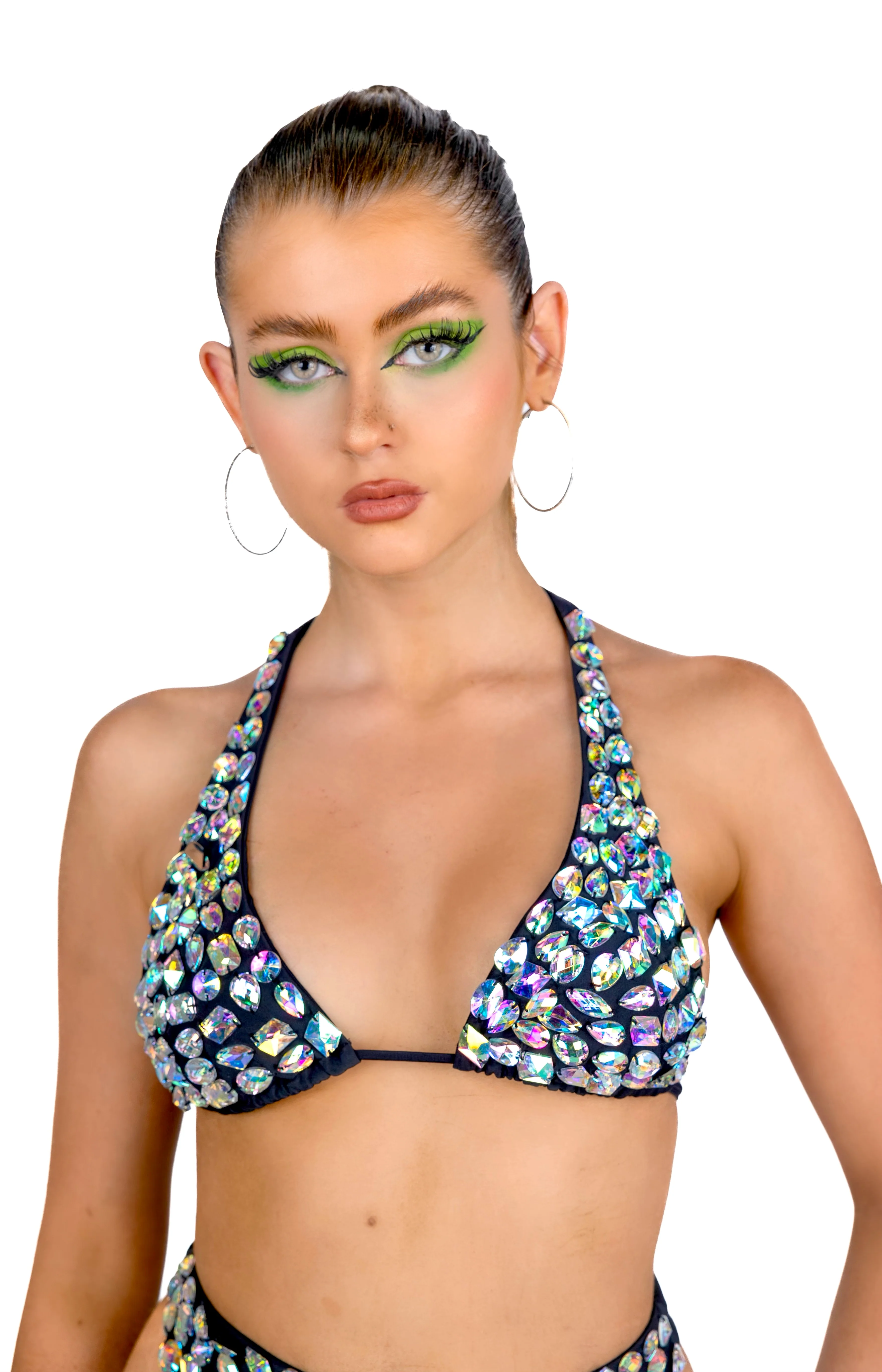 Black Daze Rhinestone Top