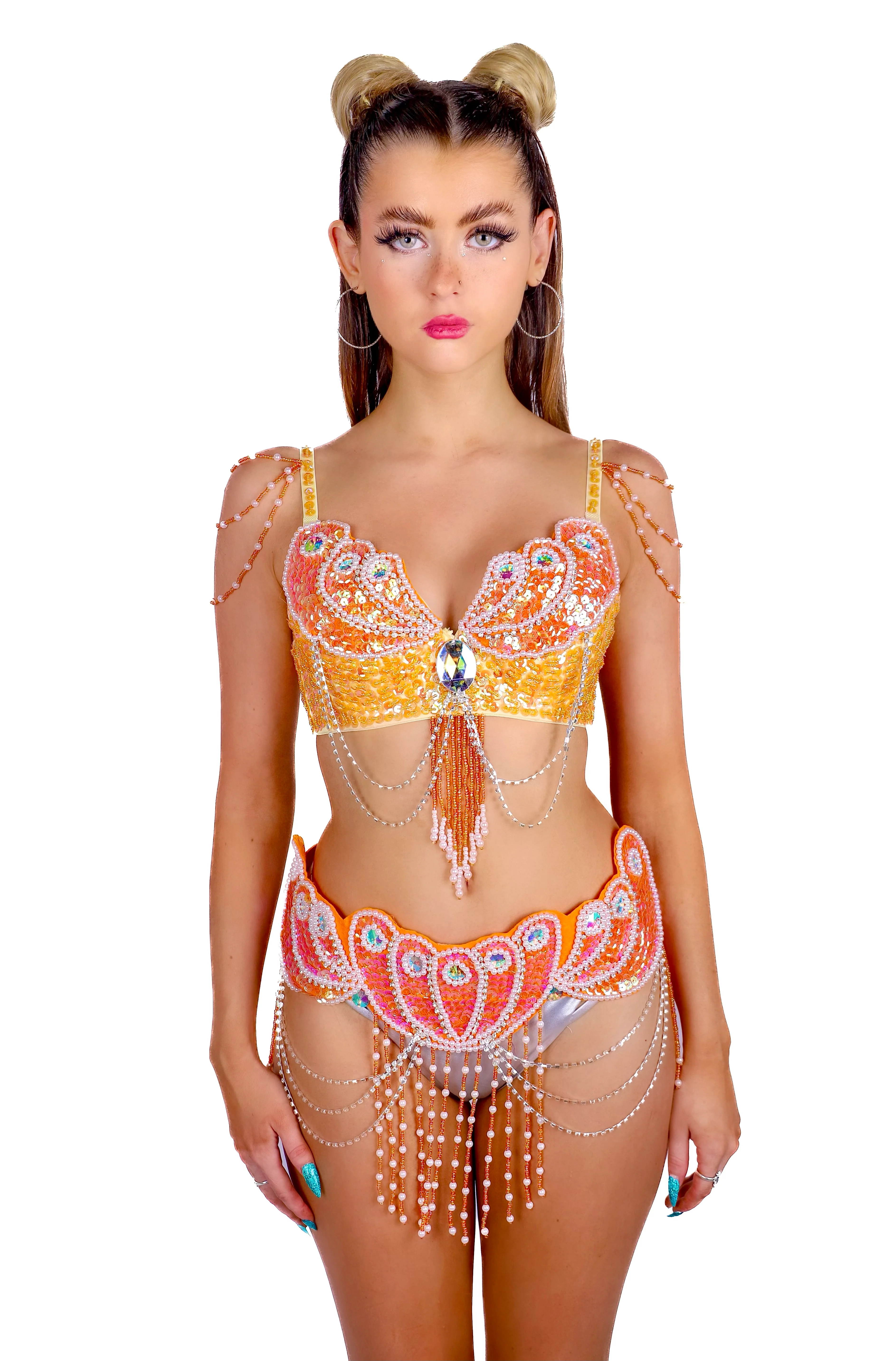 Citrus Mermaid Carnival Bra Top - Image 2