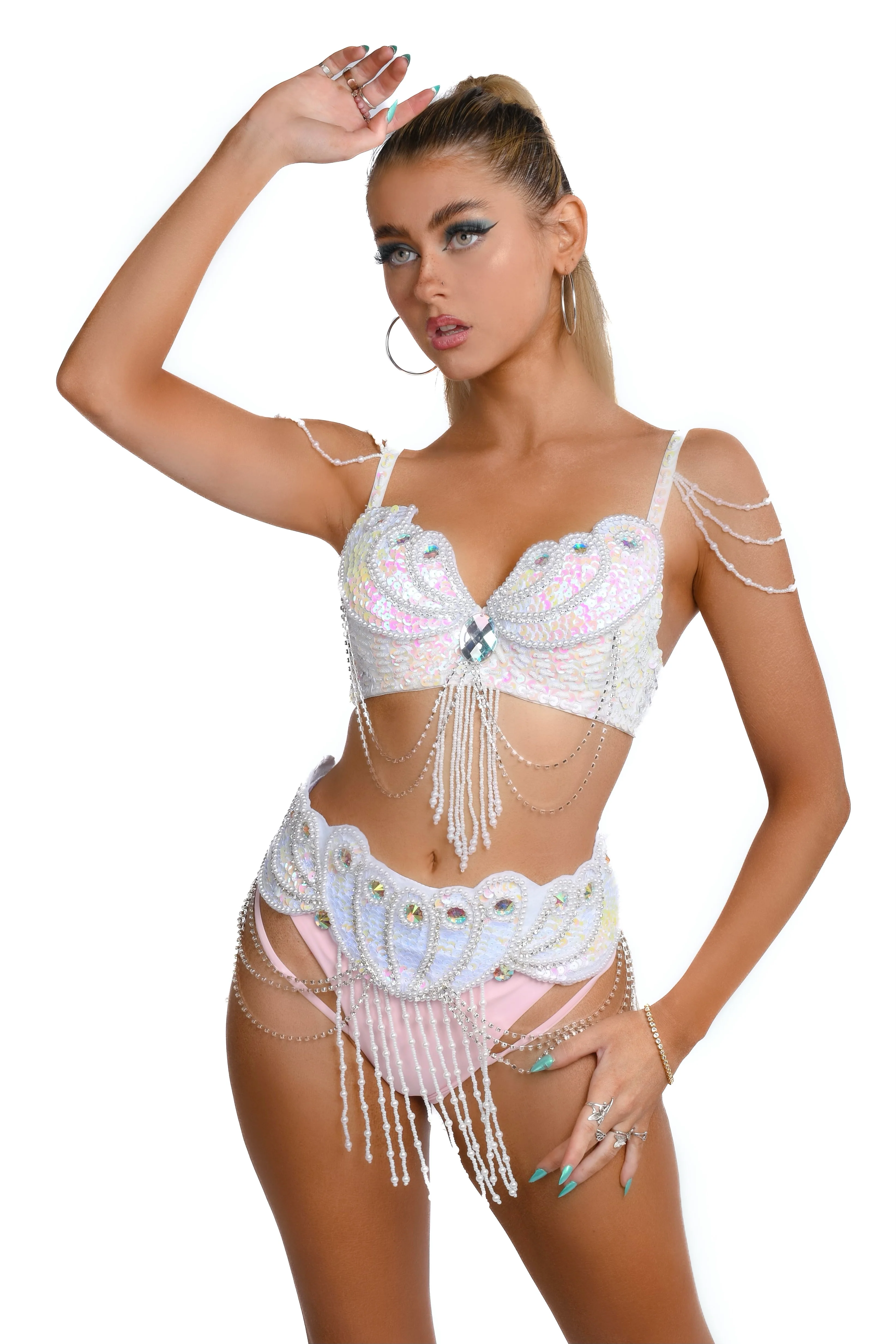 Pearl Mermaid Carnival Belt - Image 4