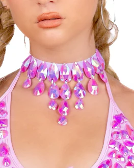 Lavender Pixie Gem Necklace - Image 3