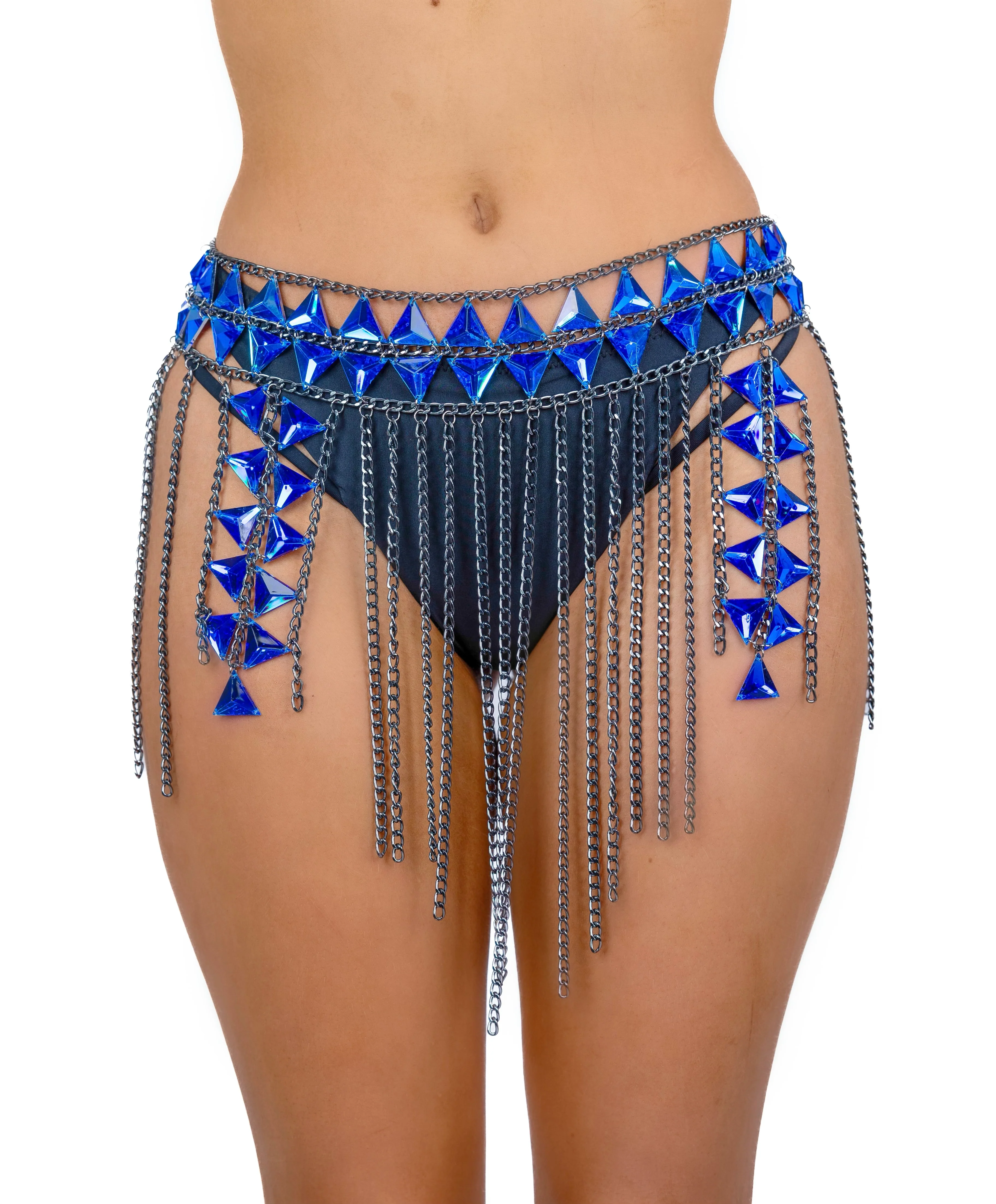 Royal Blue Bejeweled Set (2 pcs) - Image 3