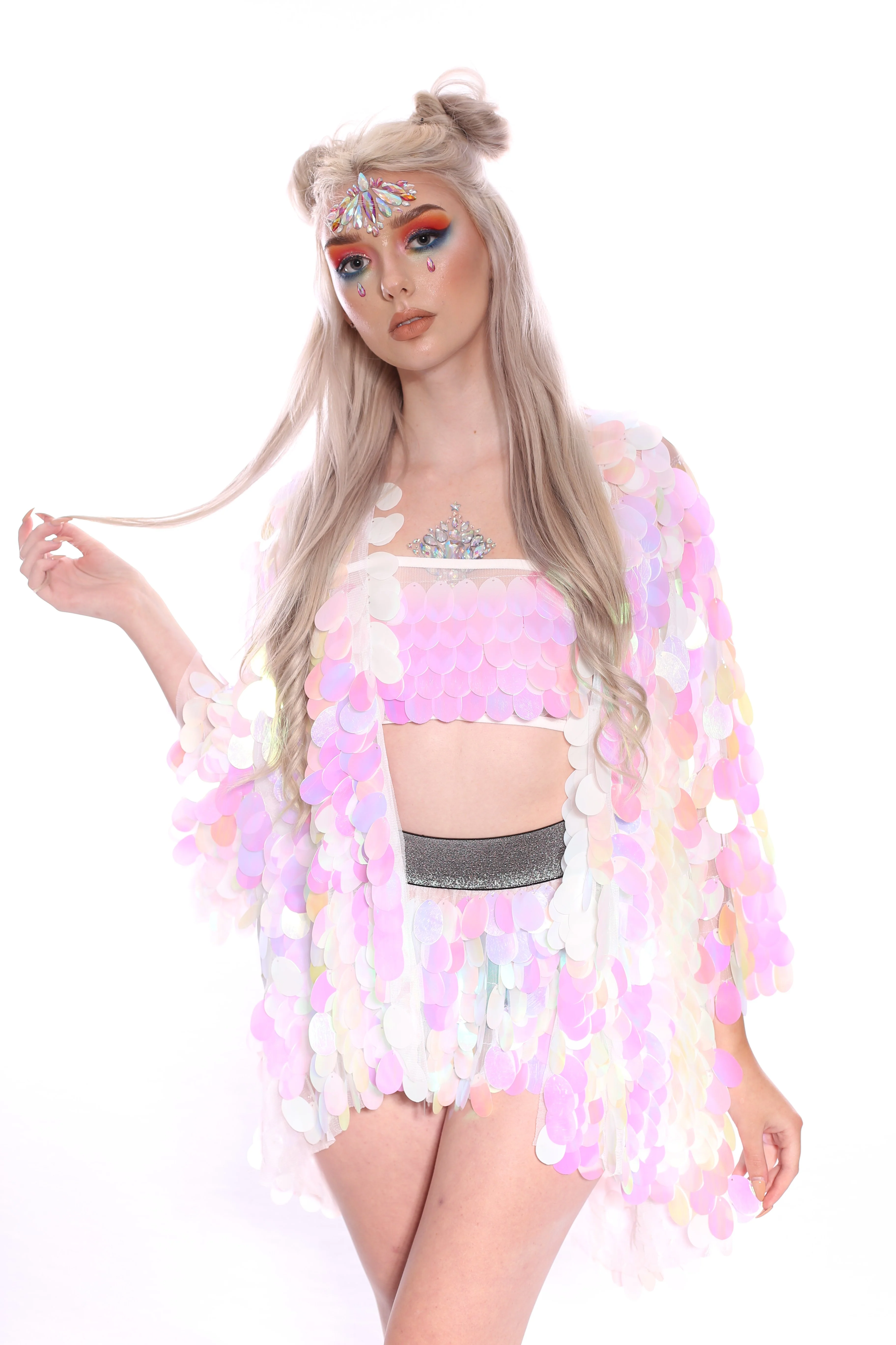Cotton Candy Mini Sequin Skirt - Image 8