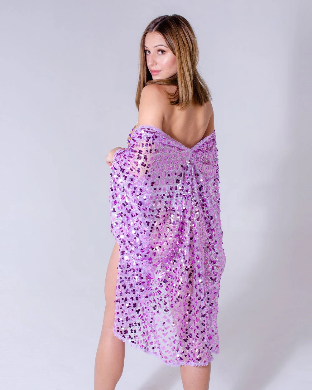 Sequin Kimono - Lavender Dreams - Image 5