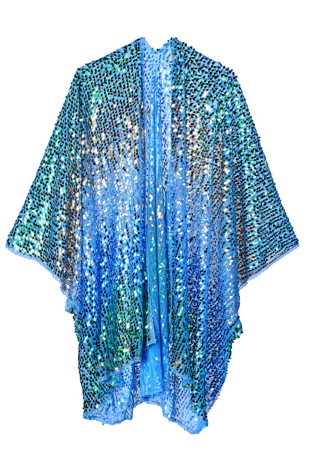 Sequin Kimono - Blue Waves - Image 3