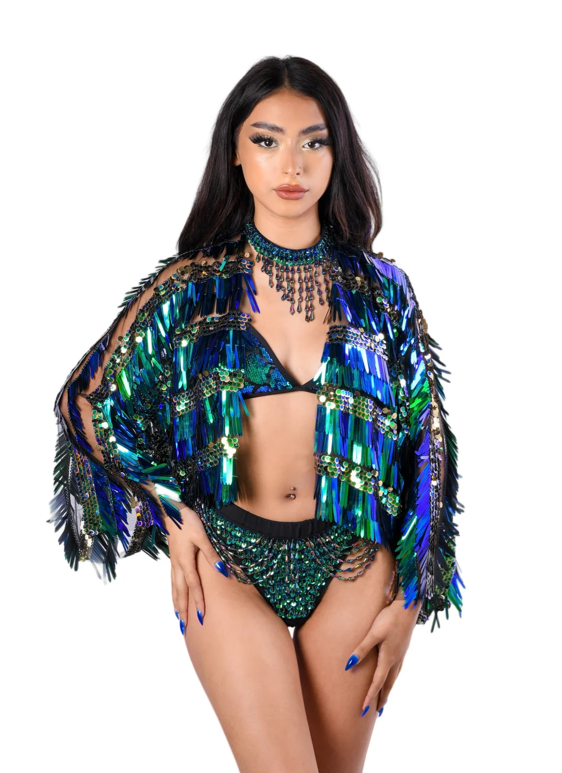Chameleon Sequin Jacket - Image 3