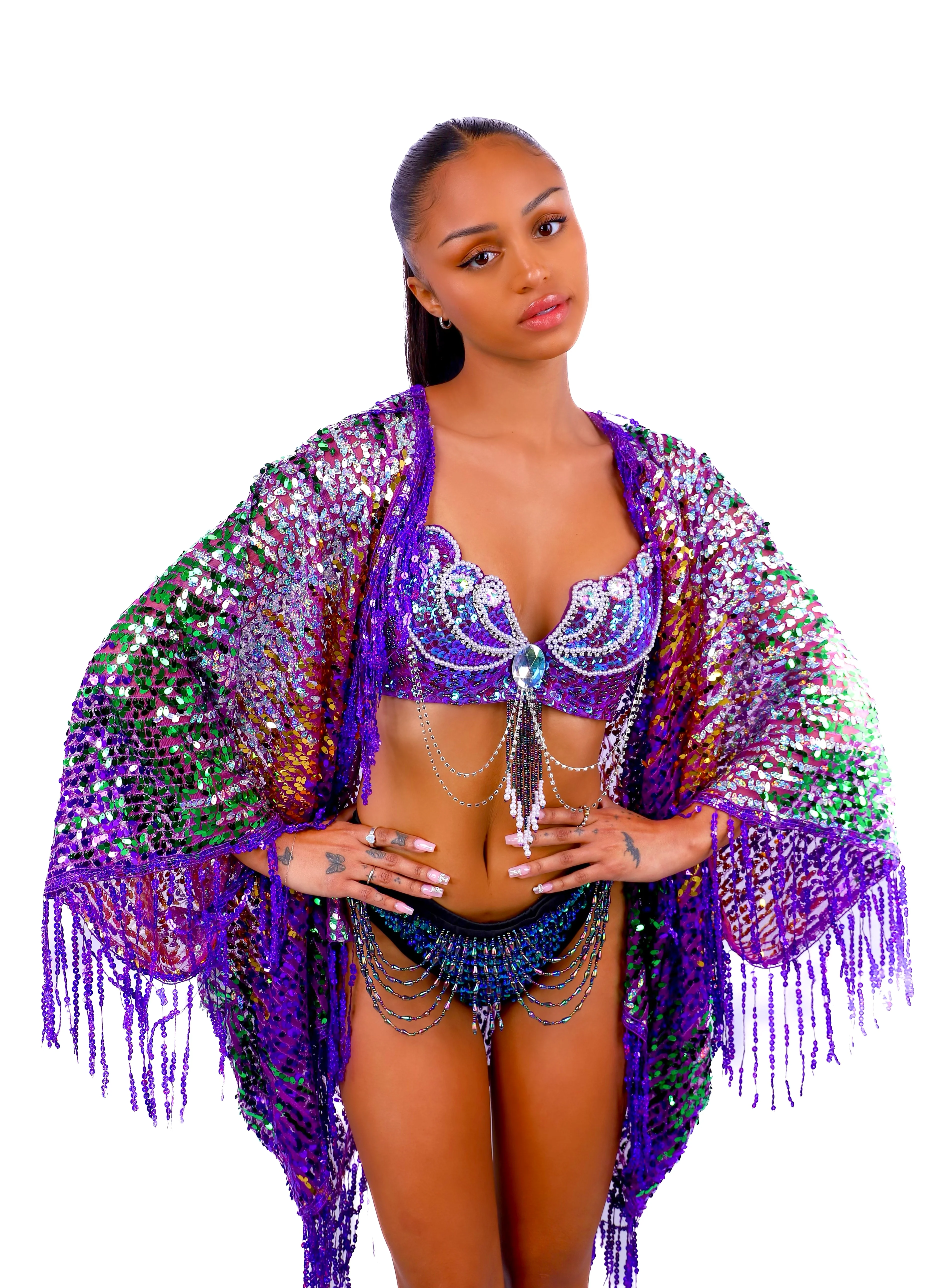 FULL OUTFIT- Amethyst Forest Diva (3 pcs) - Image 2
