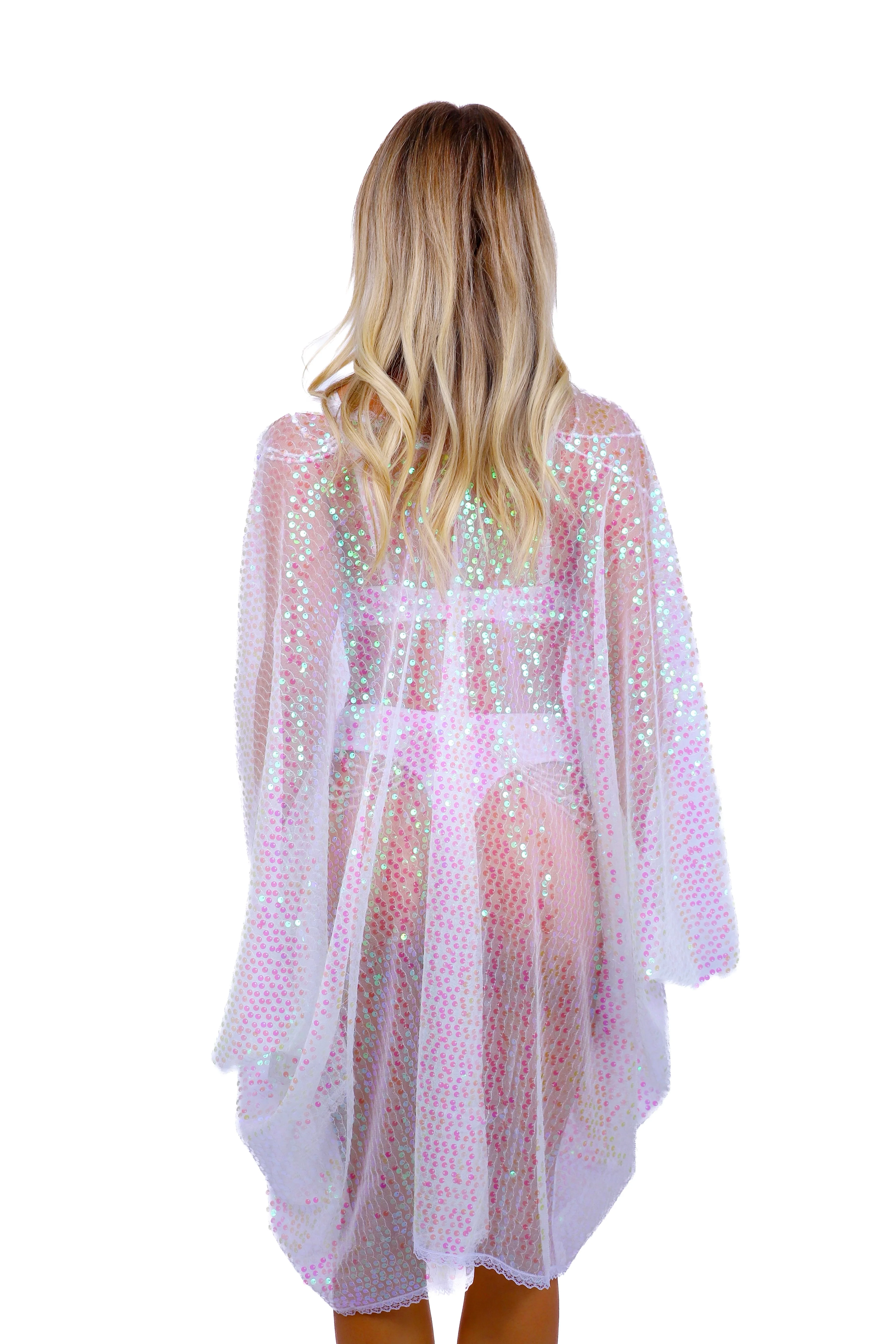 FULL OUTFIT- Iridescent Pink Mermaid (4 pcs) - Image 4