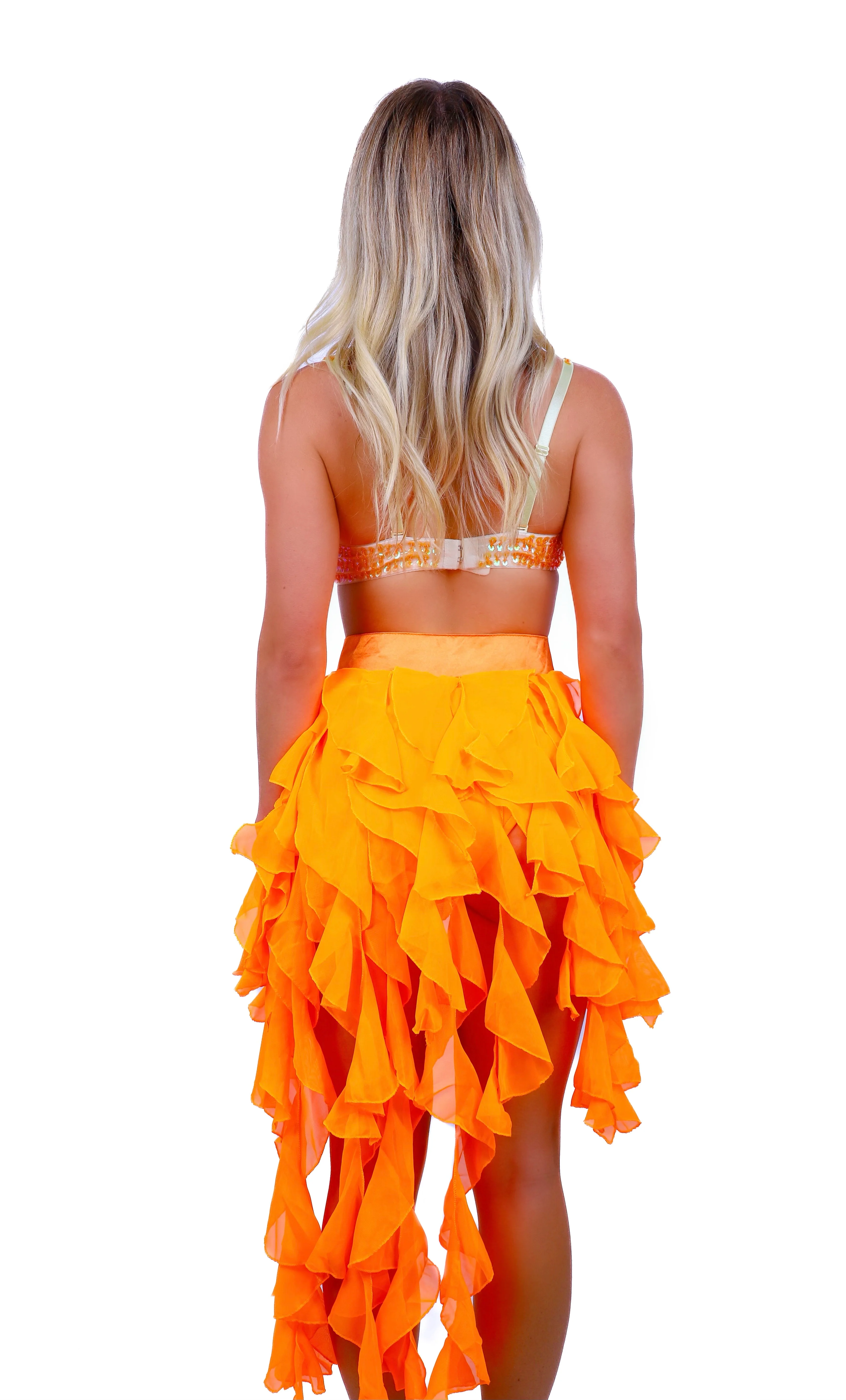 FULL OUTFIT- Citrus Orange Mermaid (3 pcs) - Image 3