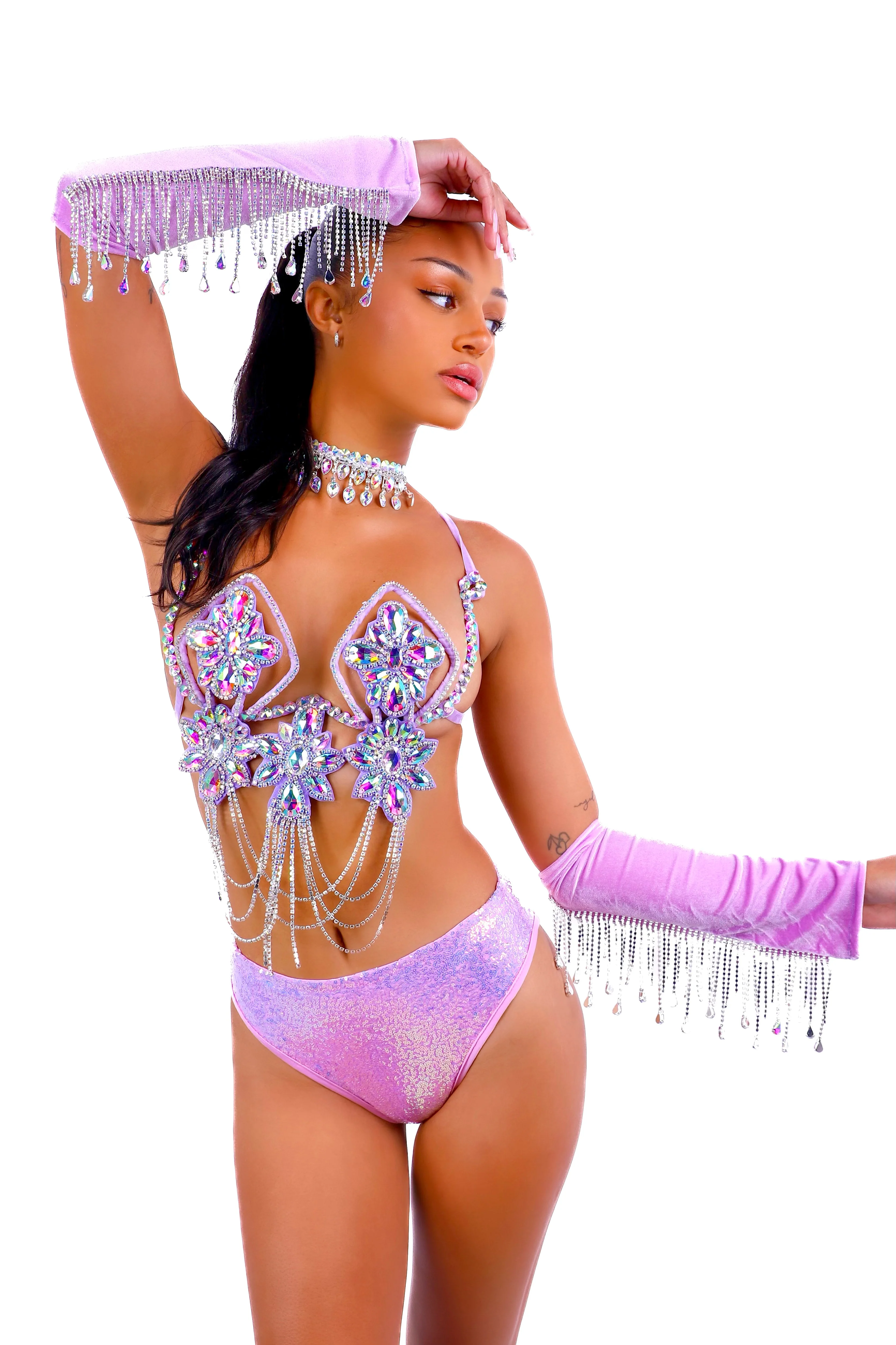 FULL OUTFIT- Lilac Lotus Diva (4 pcs) - Image 3