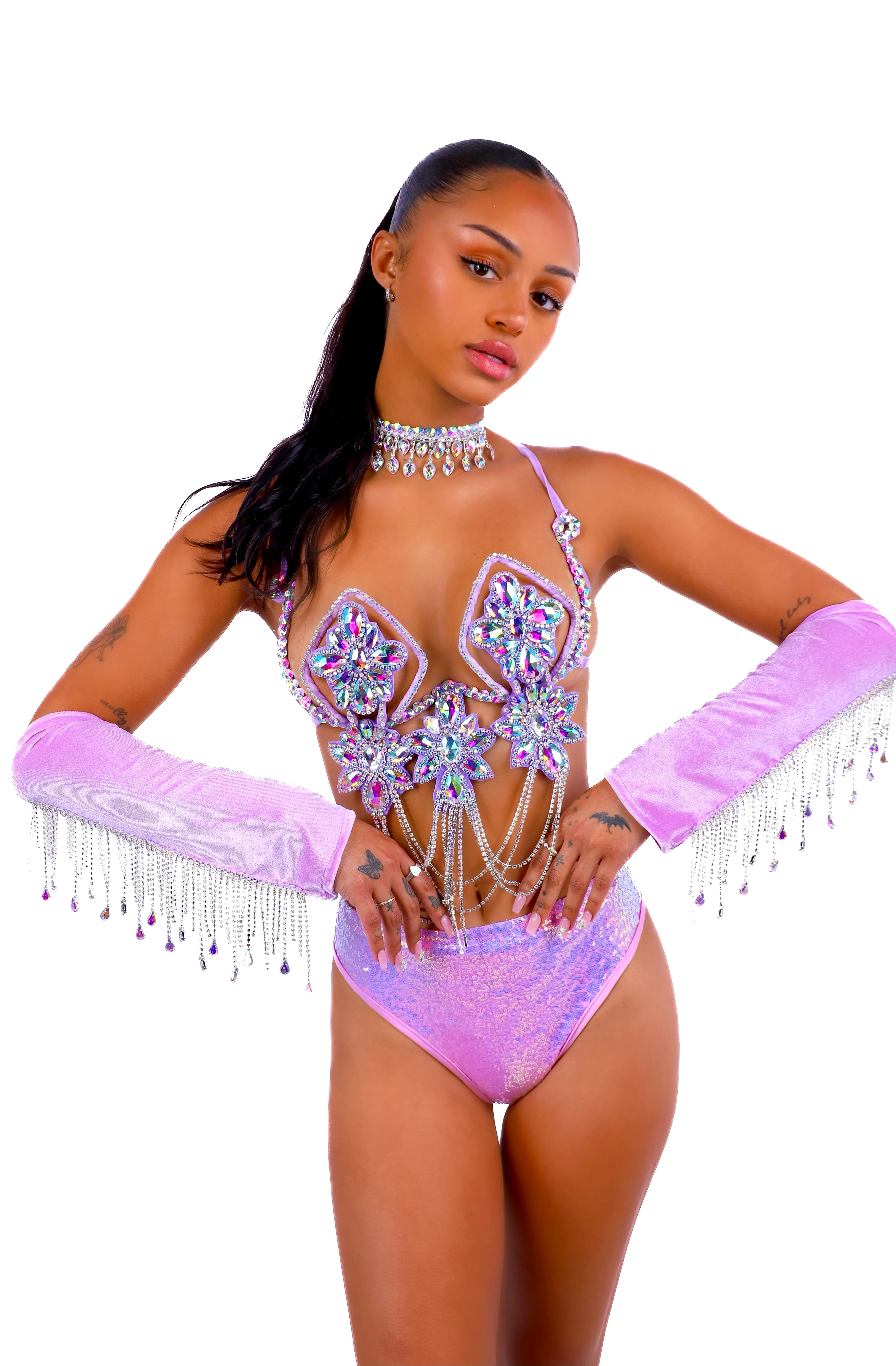 FULL OUTFIT- Lilac Lotus Diva (4 pcs) - Image 4