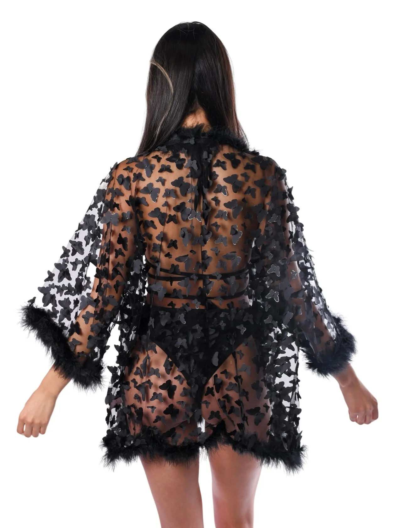 FULL OUTFIT Fuzzy 3D Set - Midnight Butterfly - Image 3