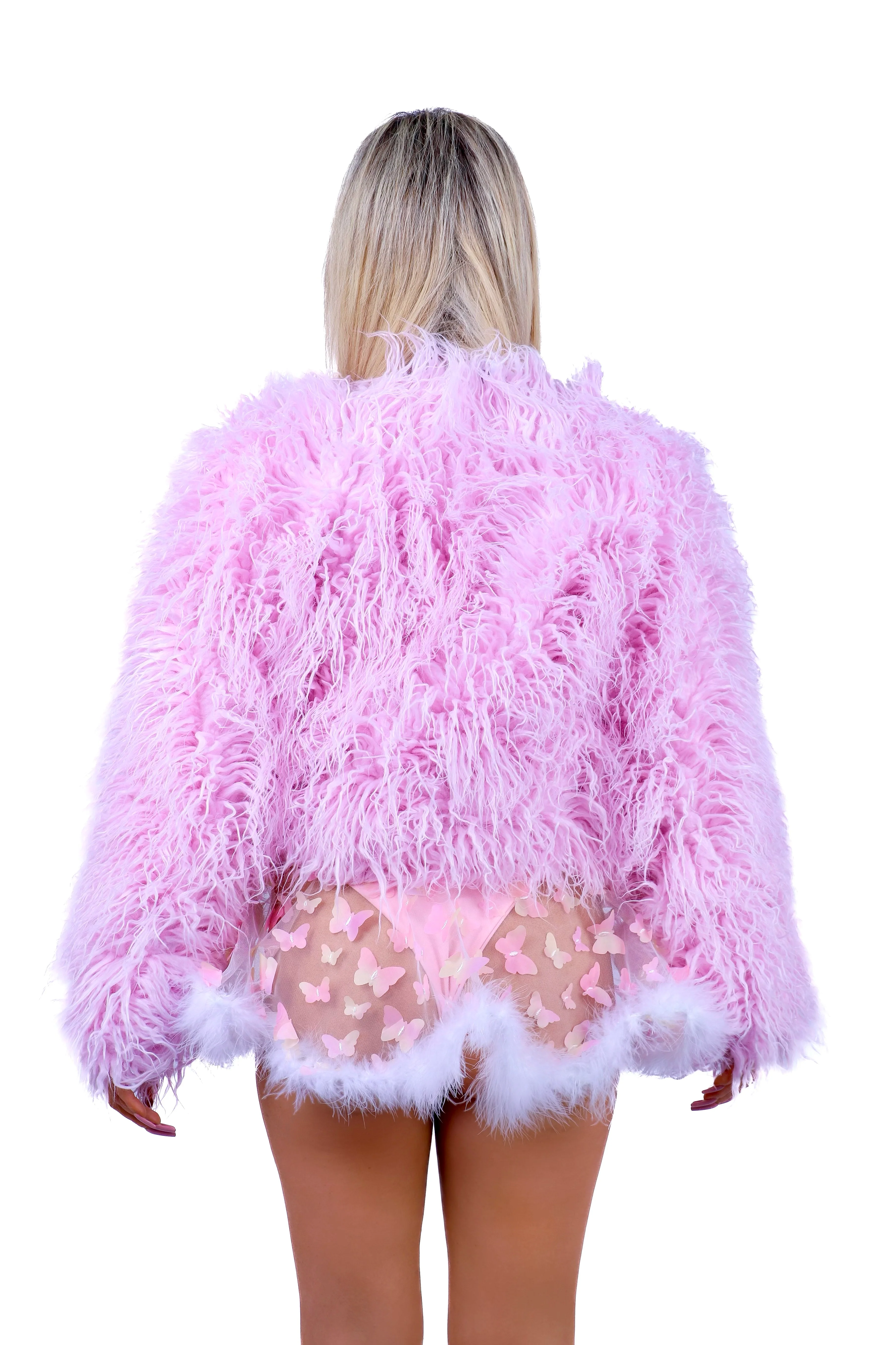 FULL OUTFIT- Fuzzy Pink Butterfly (4 pcs) - Image 3