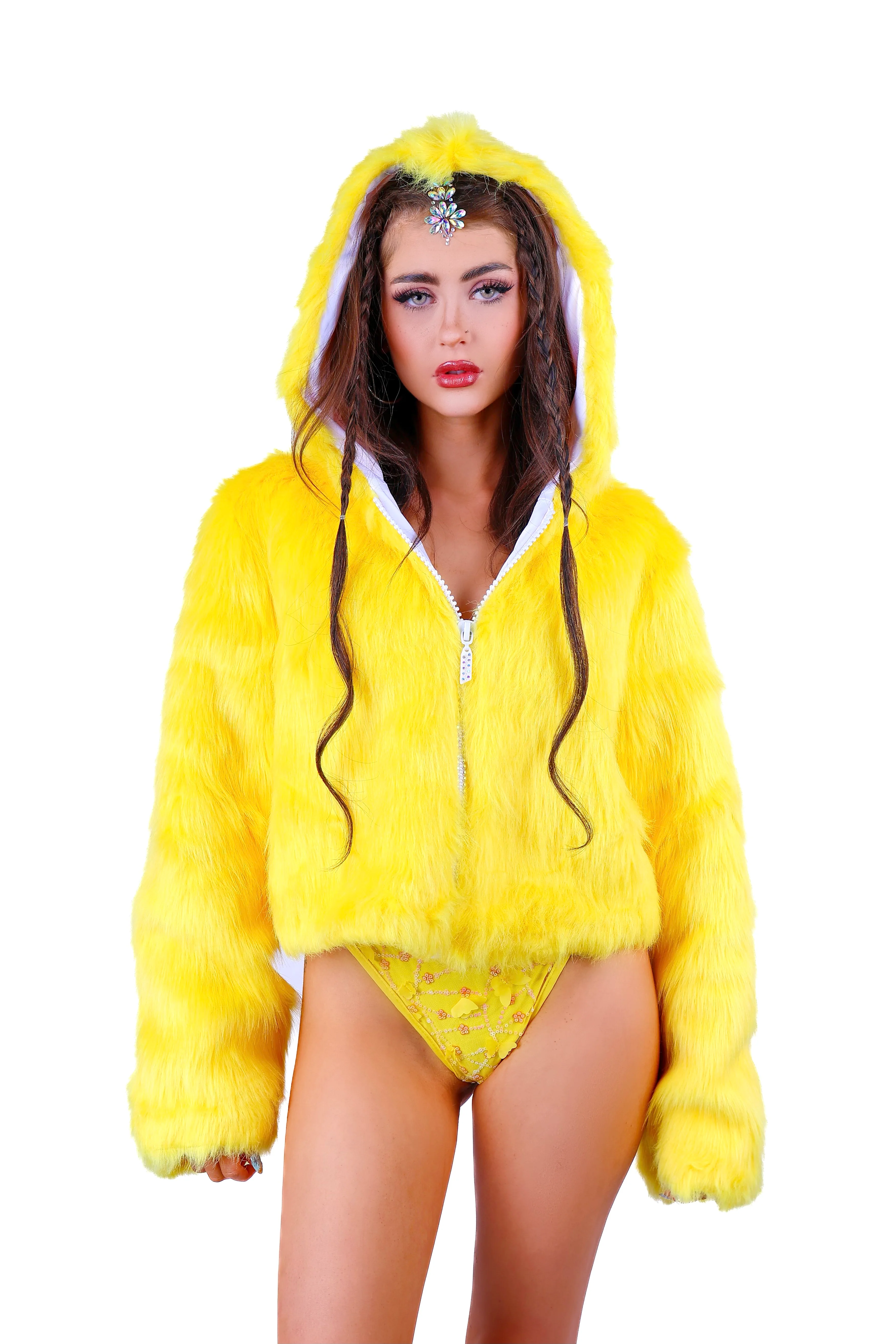 FULL OUTFIT- Fuzzy Sunflower Blossom (3 pcs) - Image 3