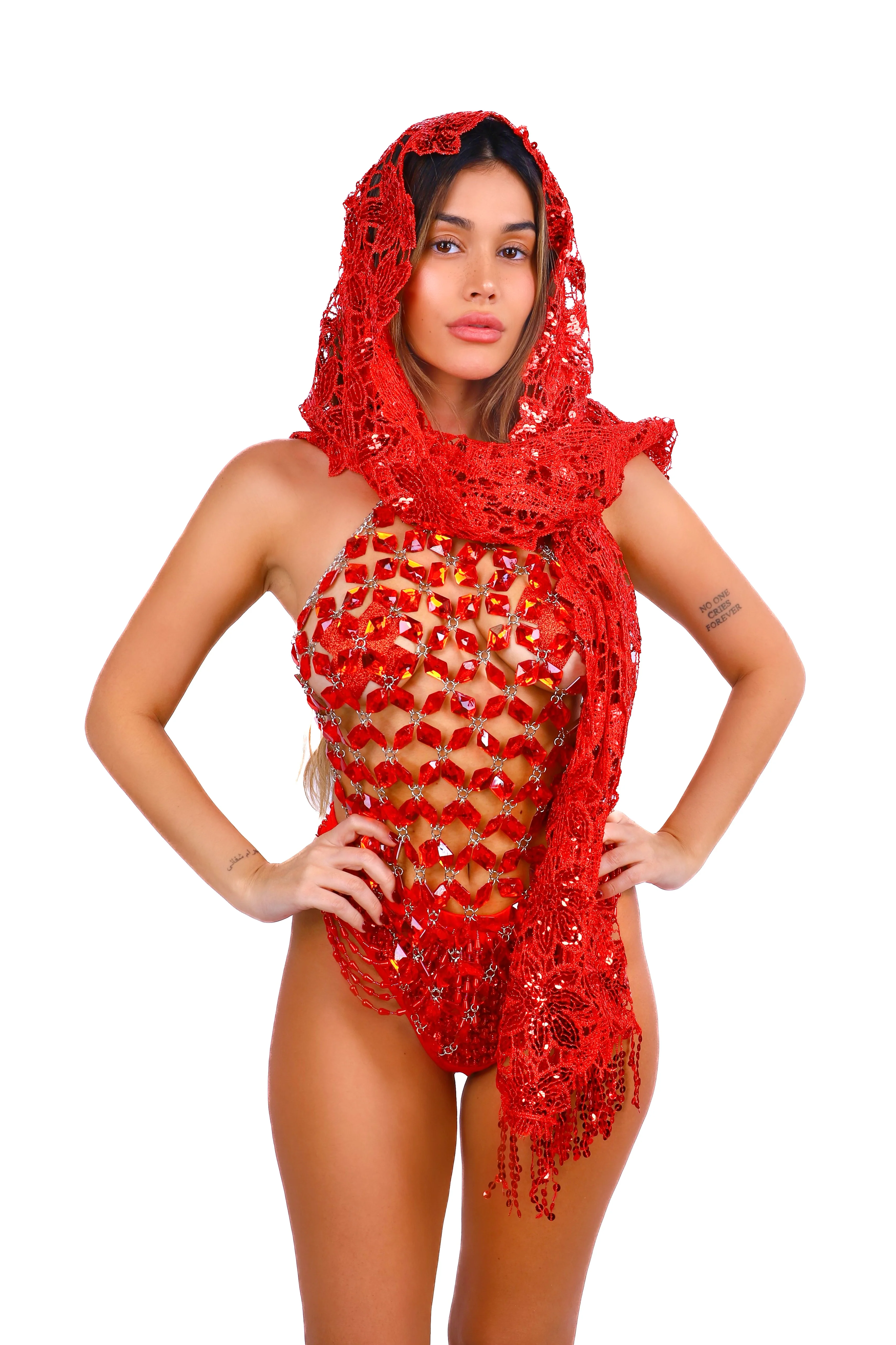 FULL OUTFIT- Ruby Aura Wanderer (4 pcs) - Image 4