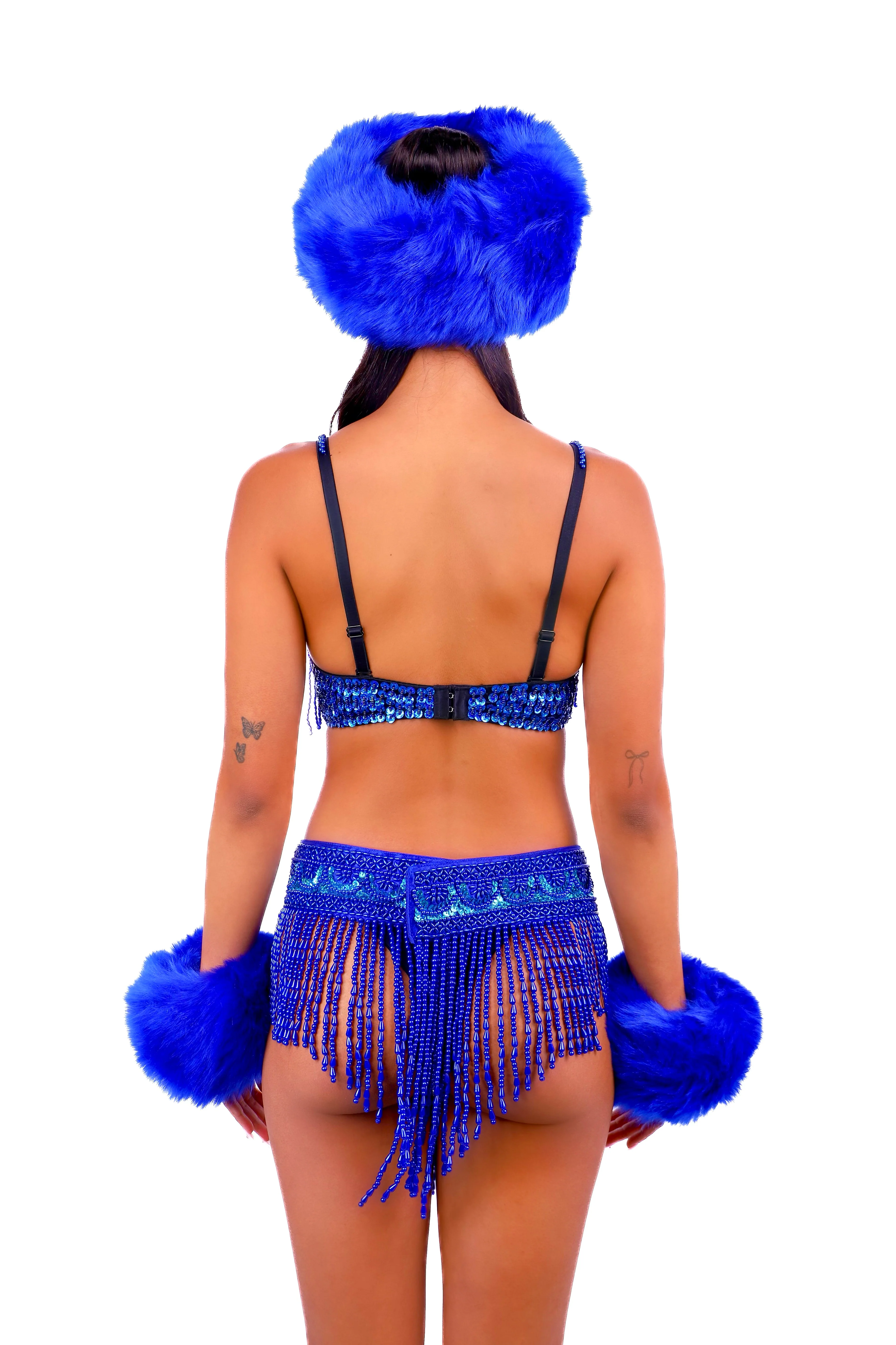 FULL OUTFIT- Fuzzy Royal Blue Empress (4 pcs) - Image 4