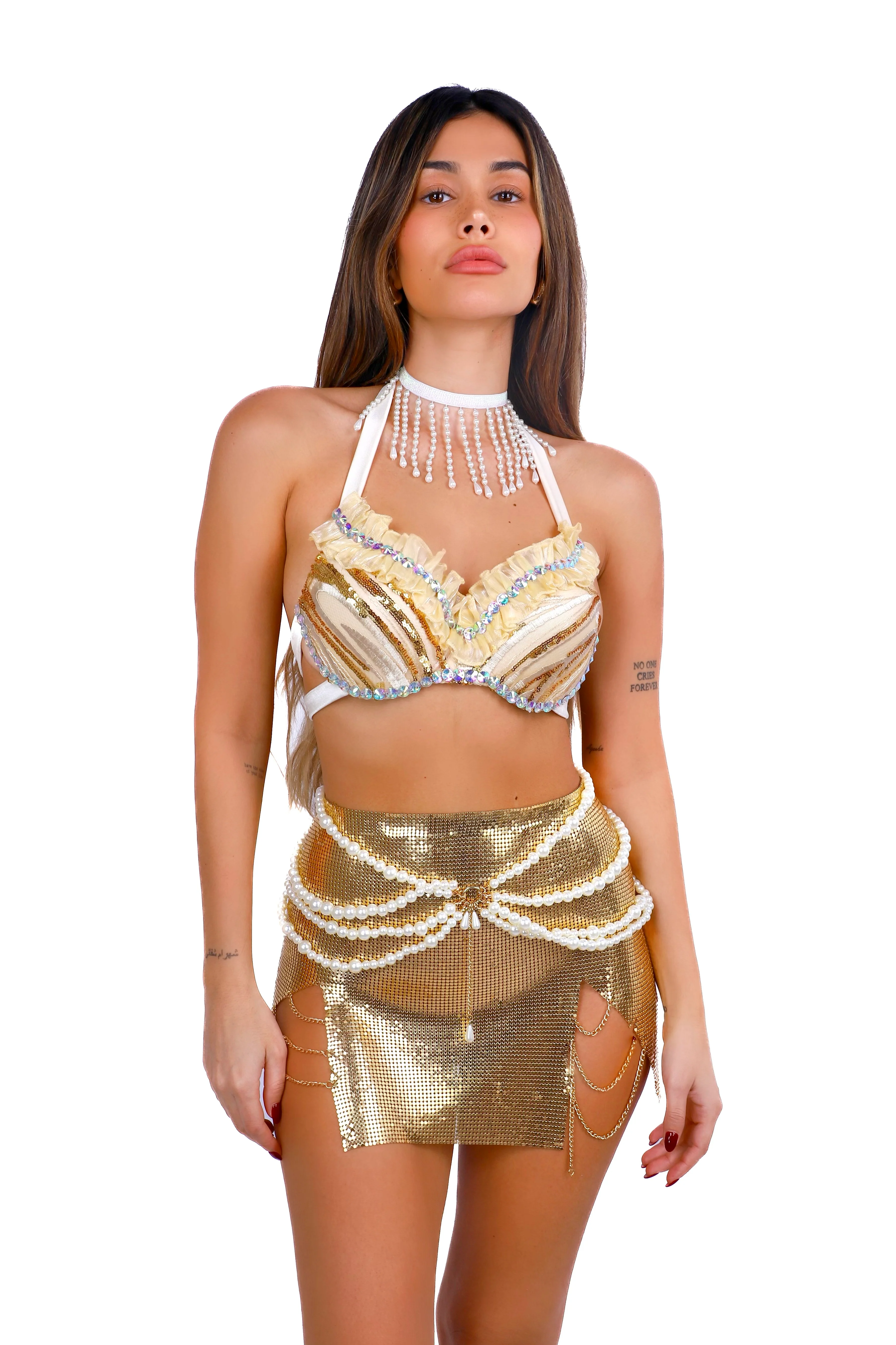 FULL OUTFIT- Gold Pearl Meadow Chic (4 pcs) - Image 2