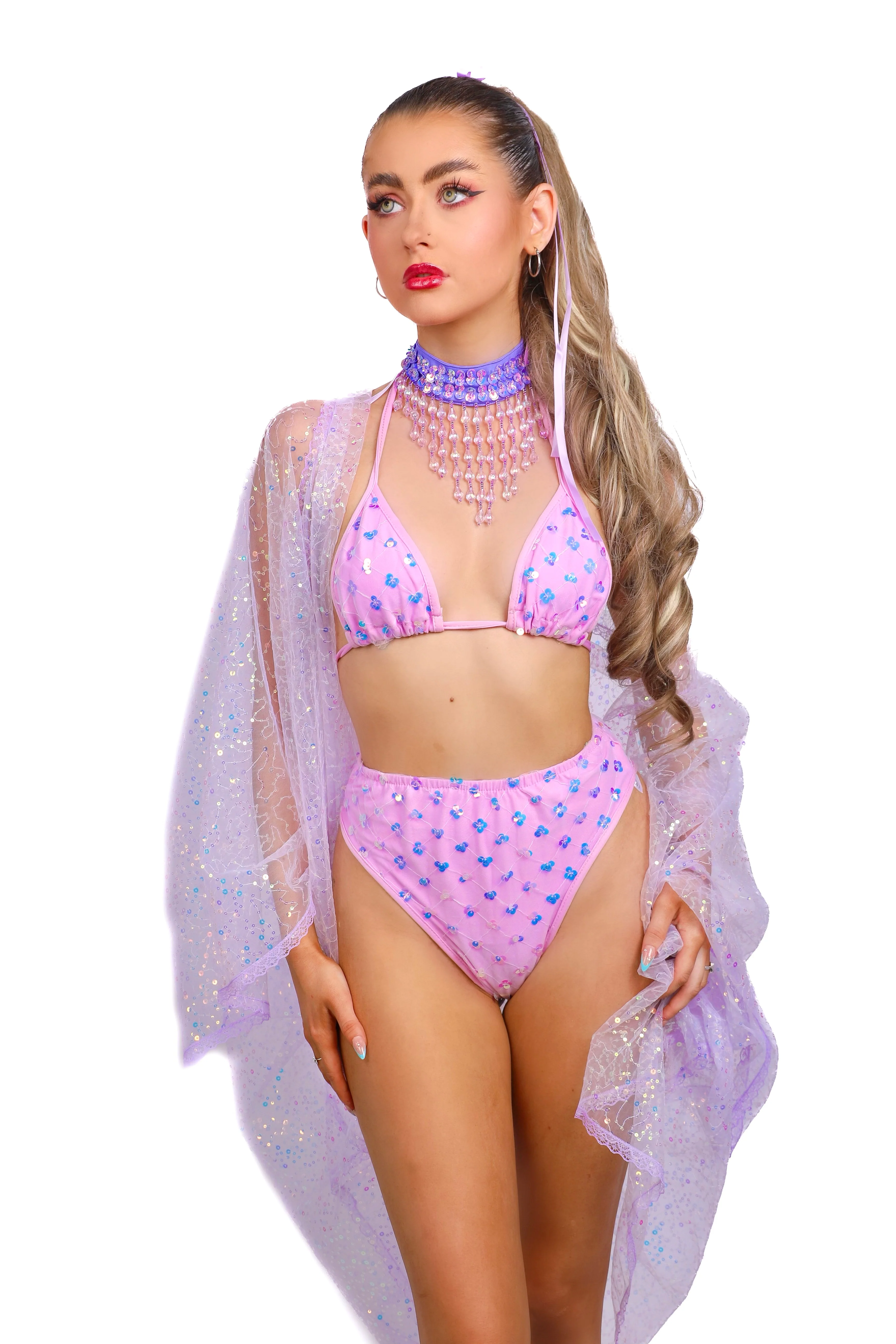 FULL OUTFIT- Lilac Sparkle Diva (4 pcs) - Image 2