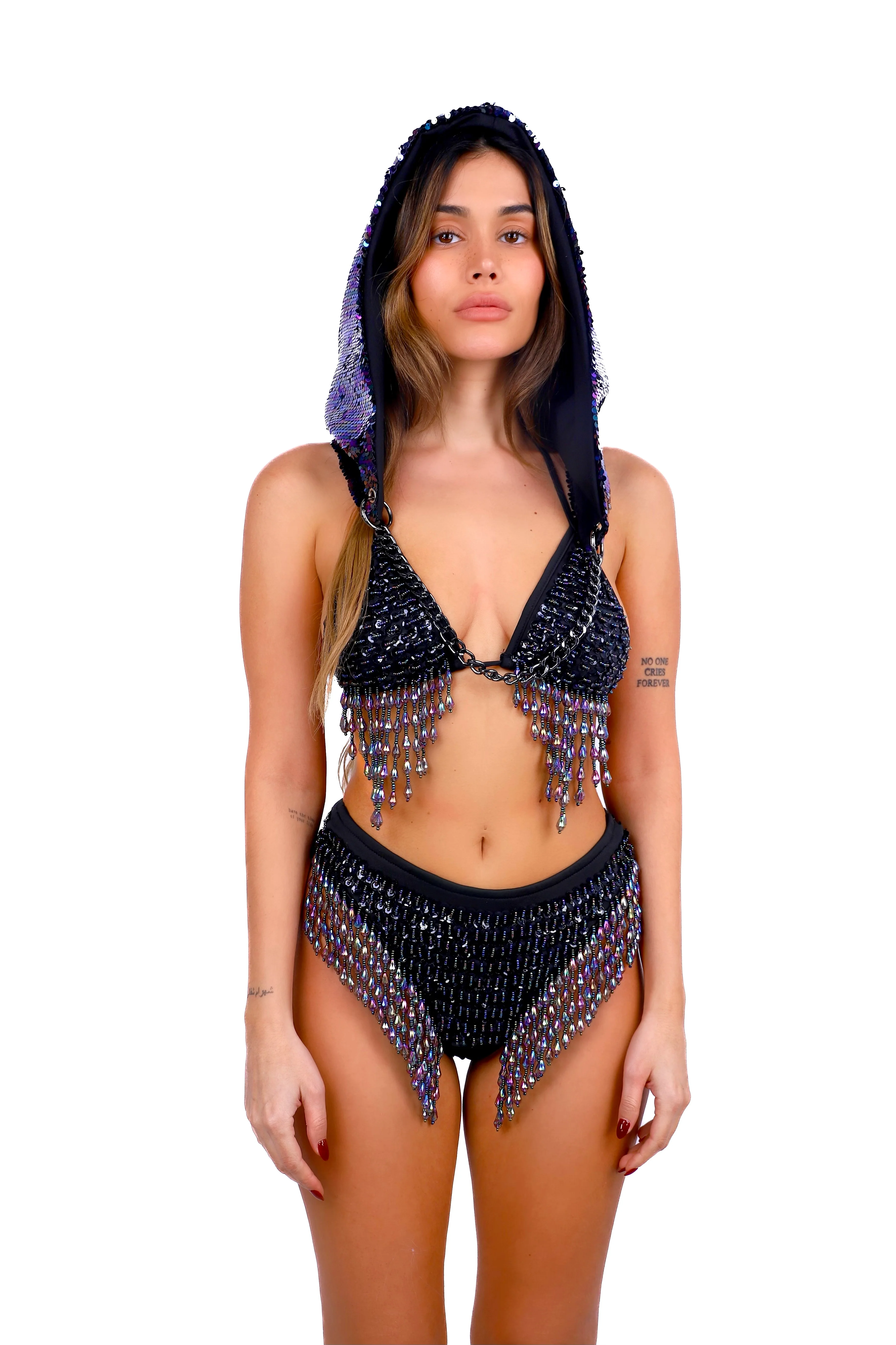 FULL OUTFIT-Obsidian Sequin Rebel (3 pcs) - Image 3