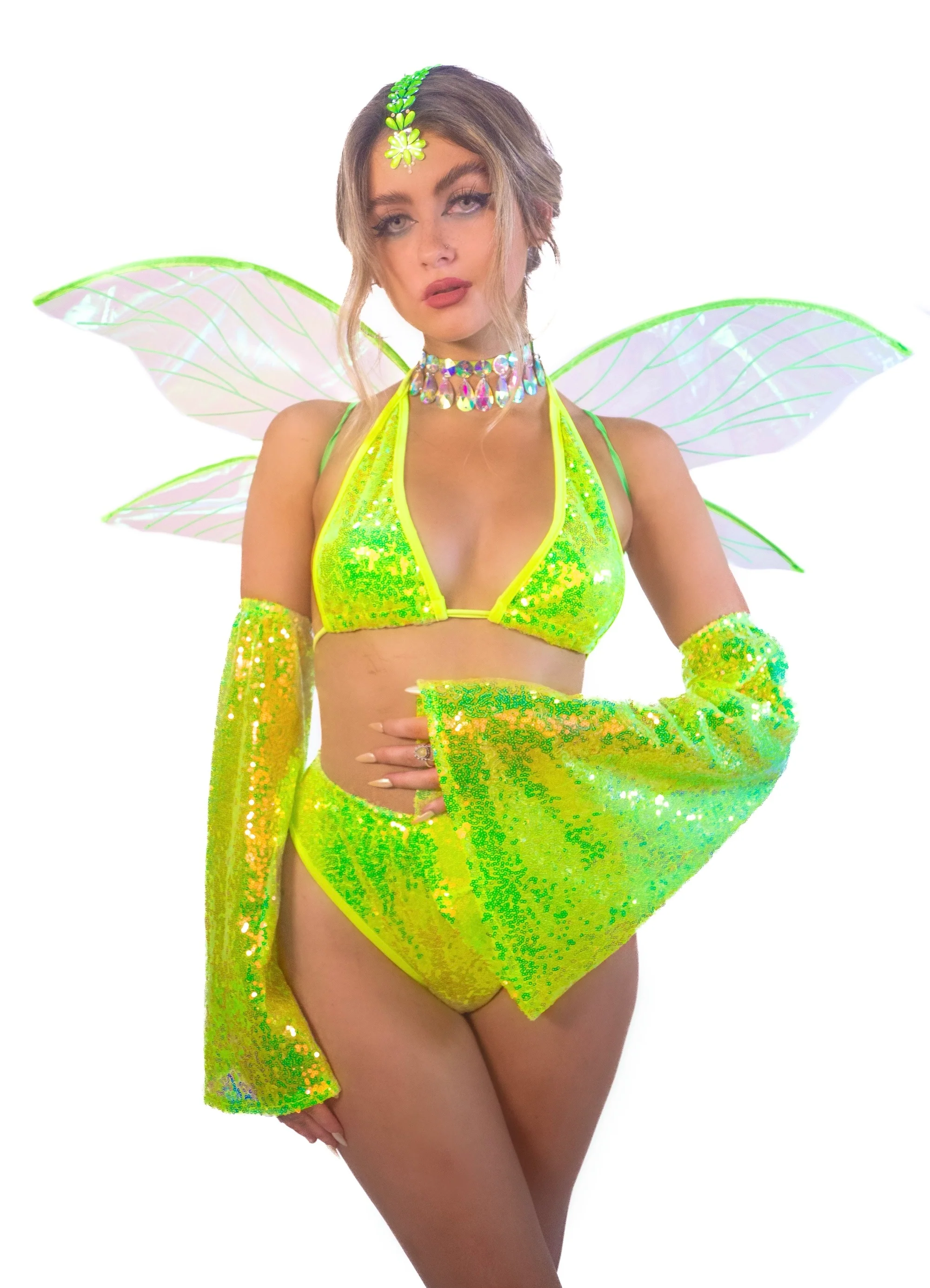 FULL OUTFIT- Neon Fairy Princess (5 pcs) - Image 5