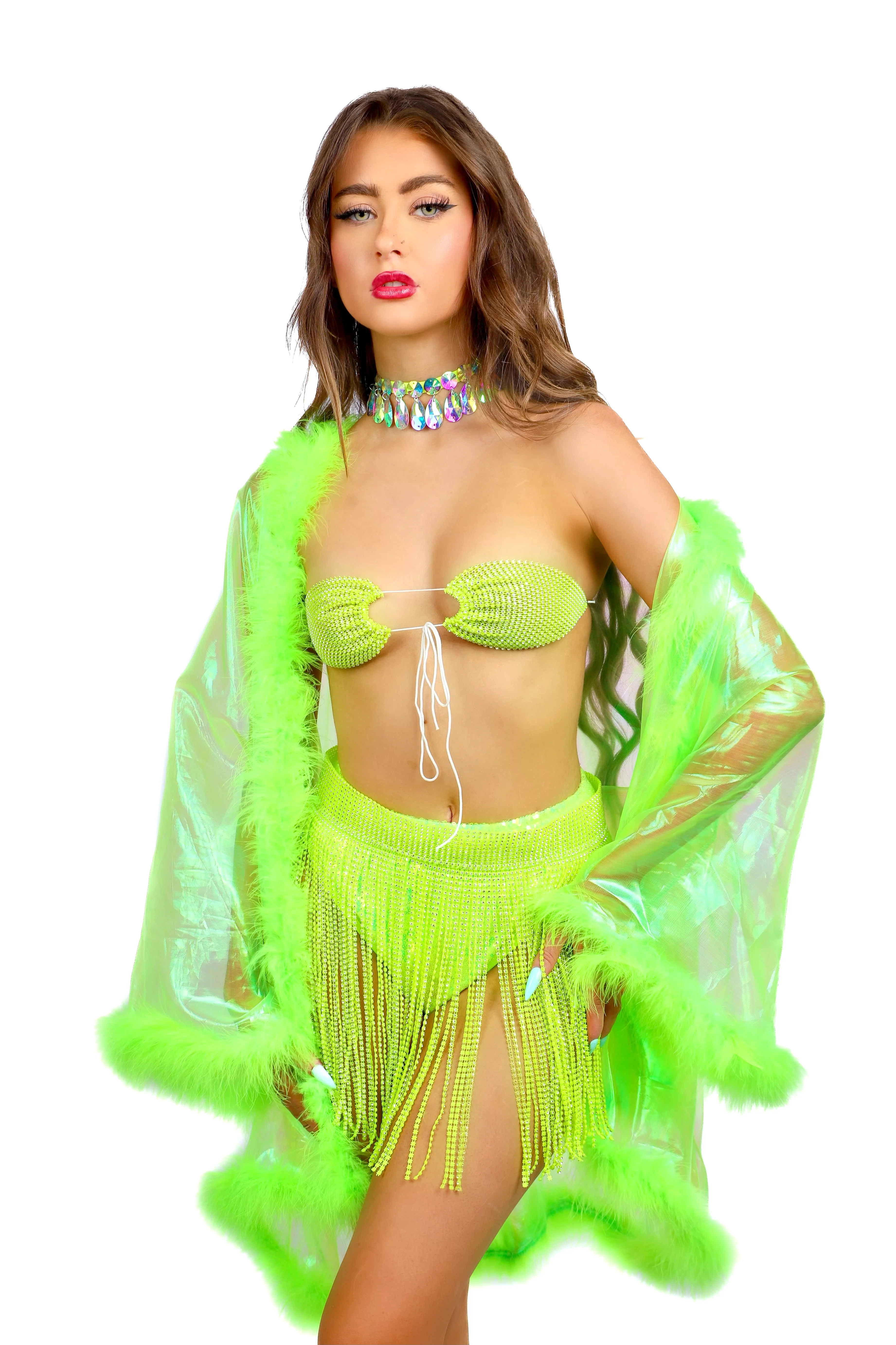 FULL OUTFIT- Neon Vibrance Diva (5 pcs) - Image 2