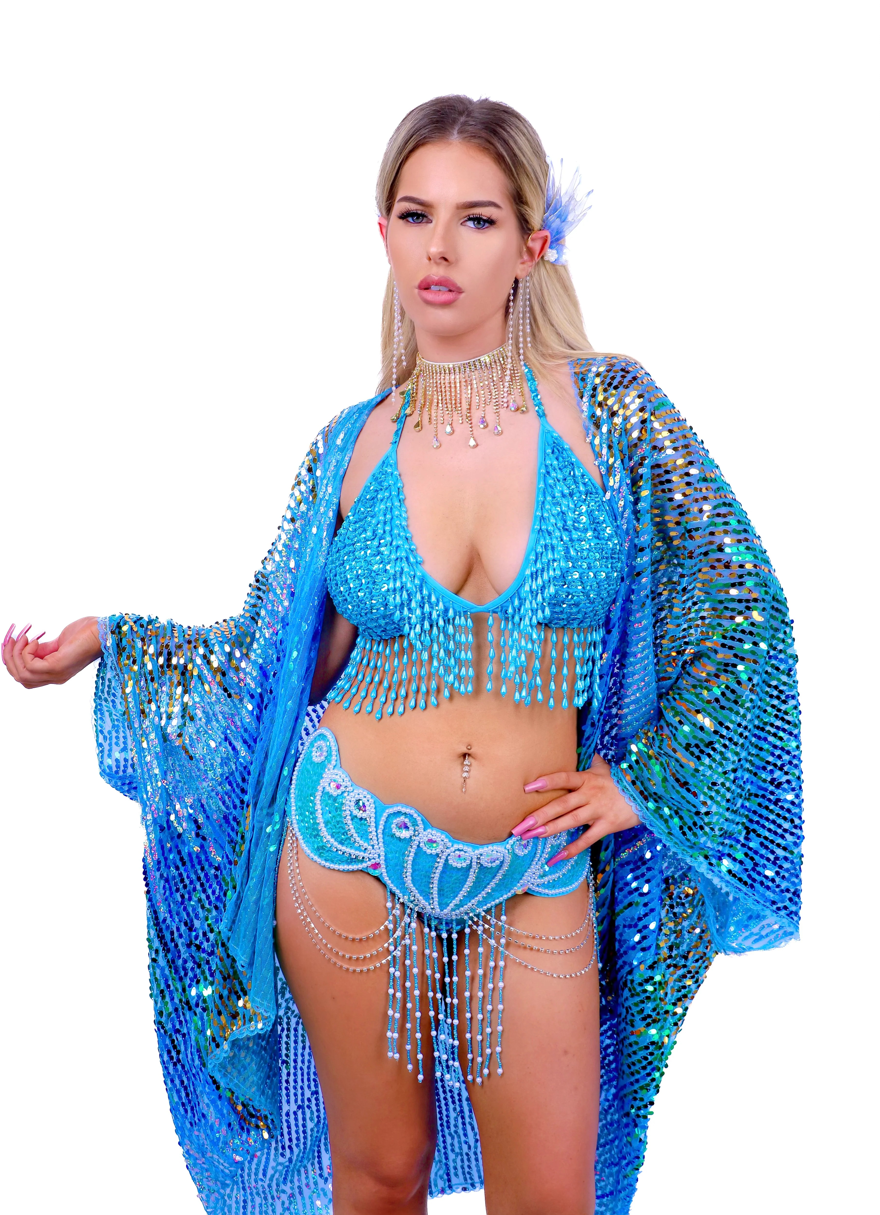 FULL OUTFIT- Sea Siren Goddess (6 pcs) - Image 2
