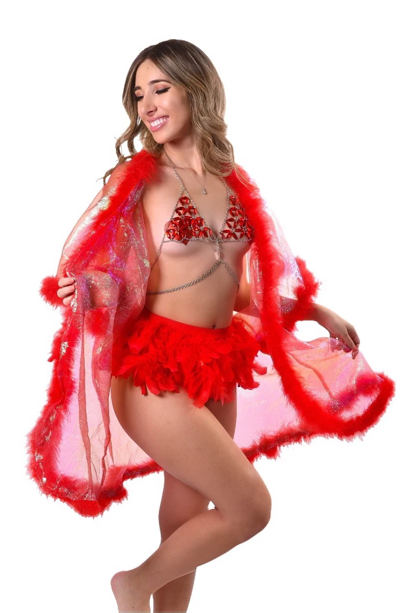 Fuzzy Kimono- Cherry Dreams - Image 4