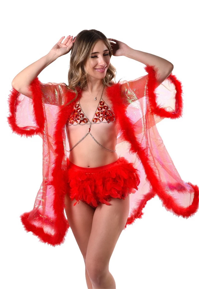 Fuzzy Kimono- Cherry Dreams - Image 5