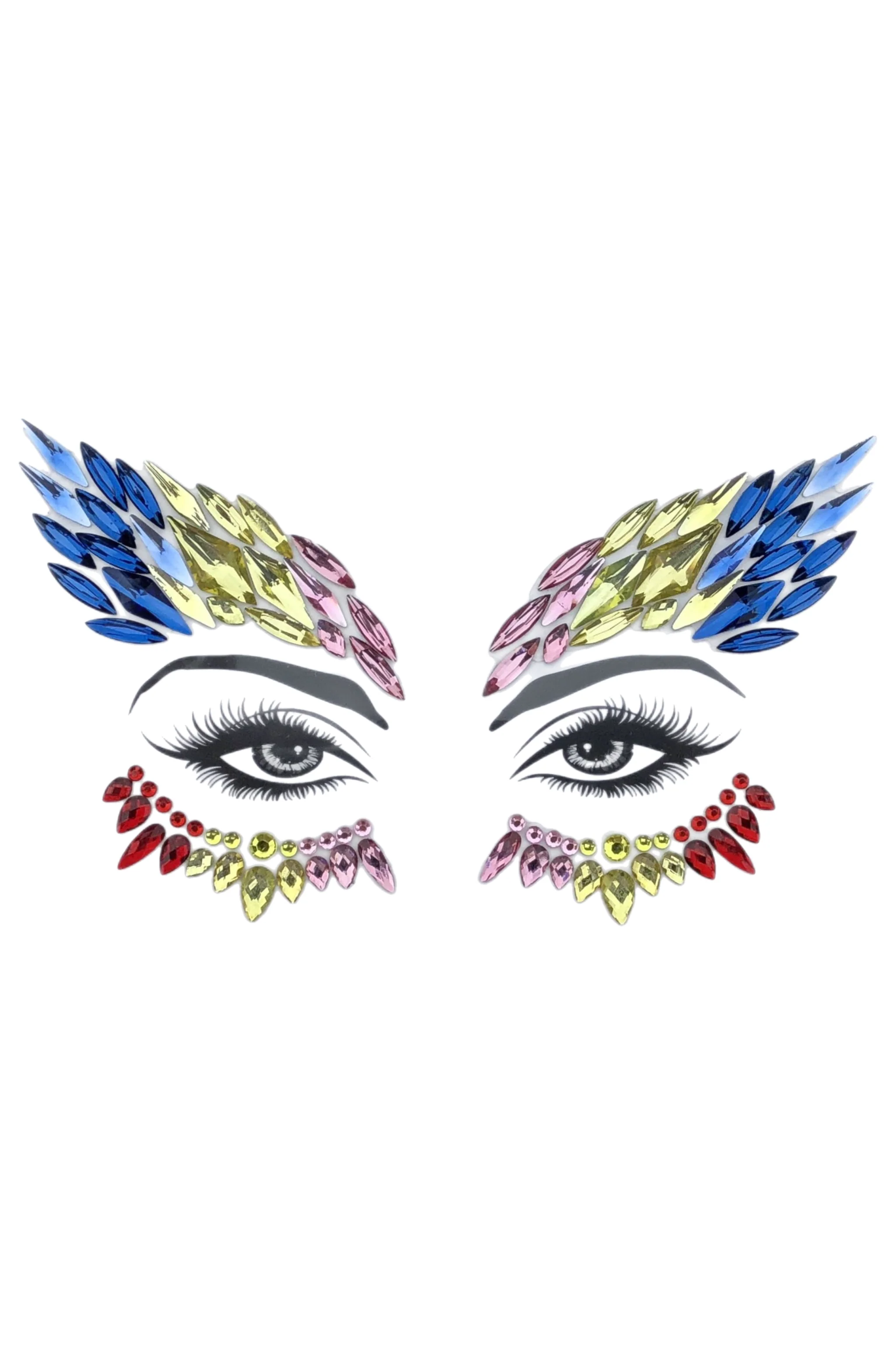Goddess Rhinestone Crystal Face Jewels