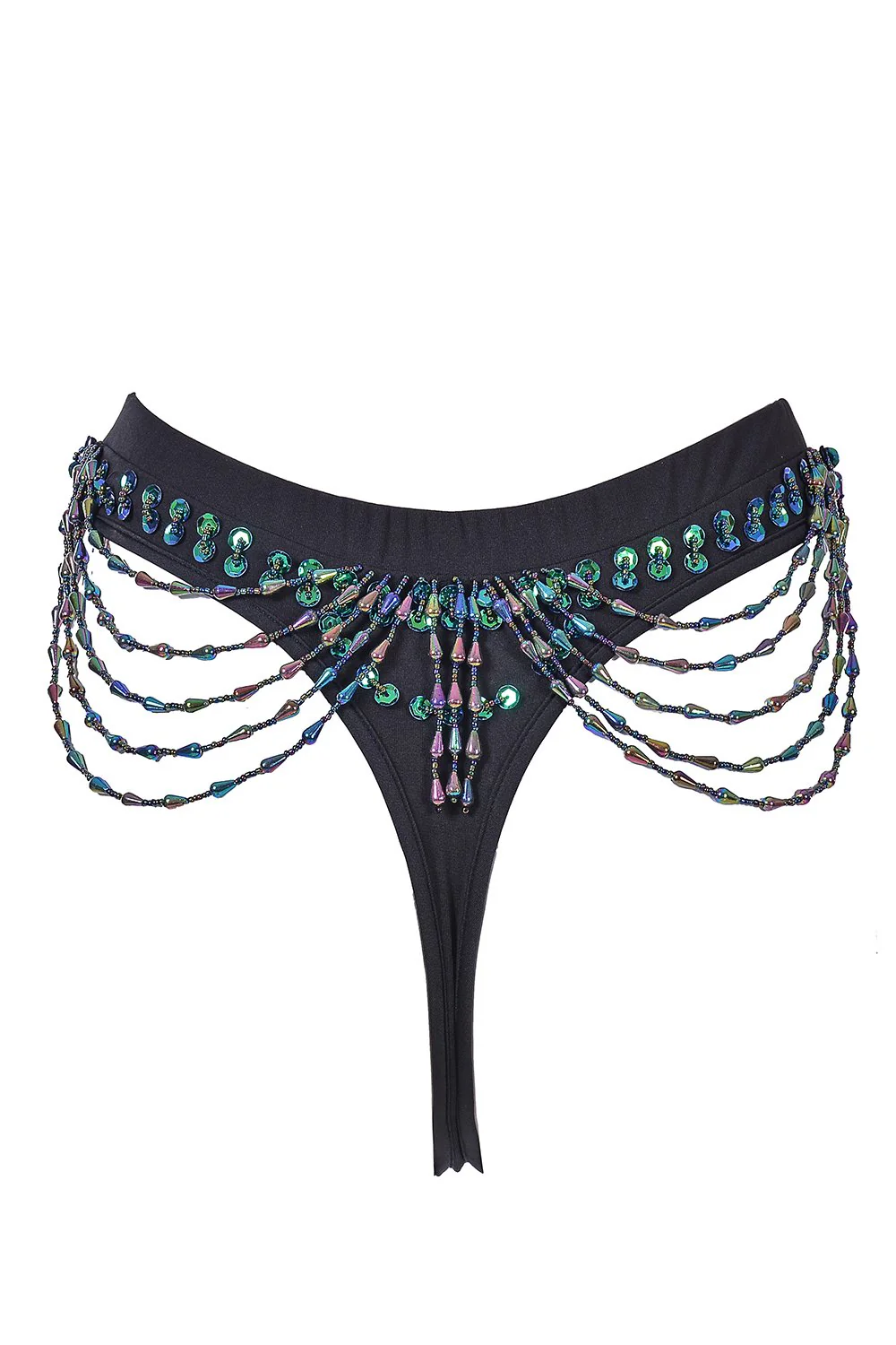 Hand Stitched Sequin Bra Top- Chameleon - Image 9