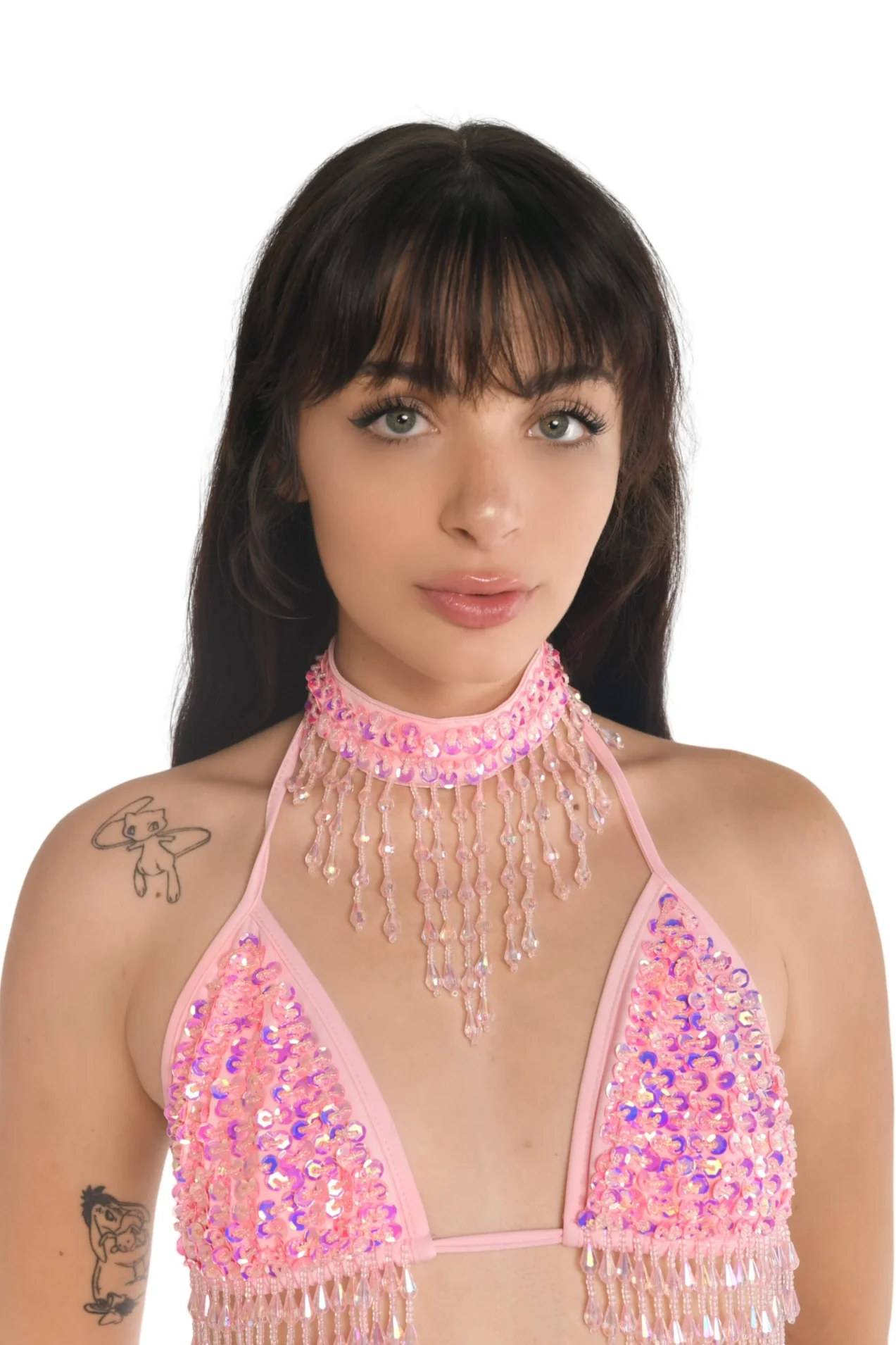 Hand Stitched Sequin Top- Barbie Pink - Image 6