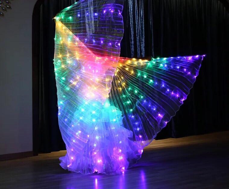Handmade Rainbow LED Butterfly Wings (300 Lights, Batteries Not Included) - Image 6