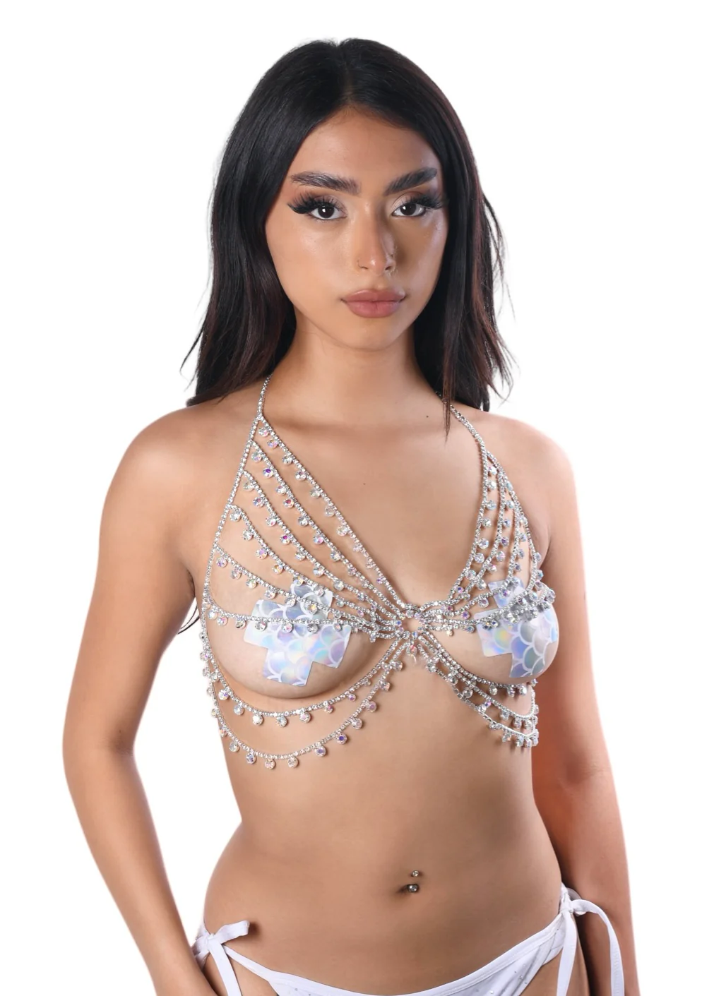 Iridescent Gem Rhinestone Top - Image 5