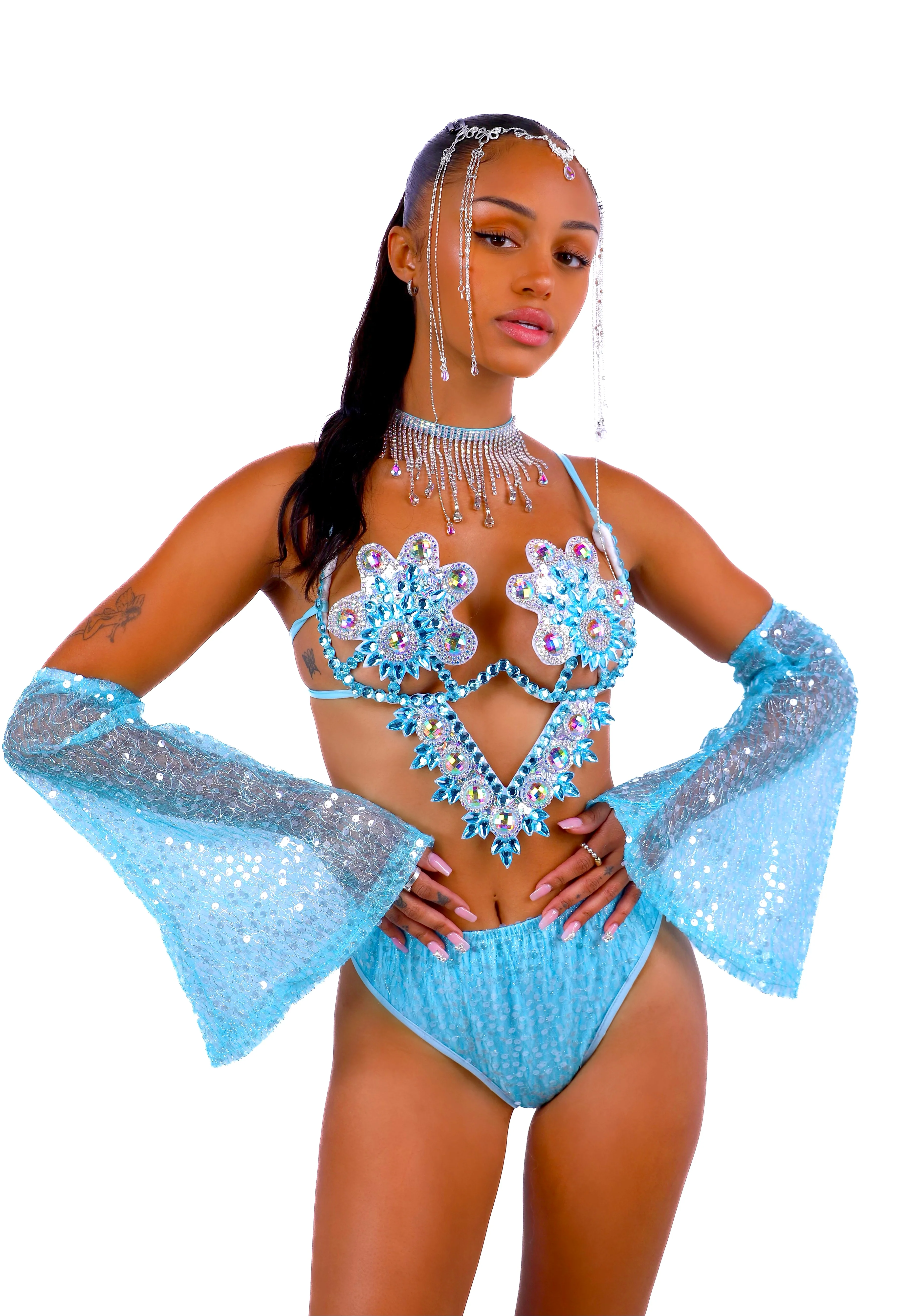 Snowflake Carnival Bra Top - Image 2