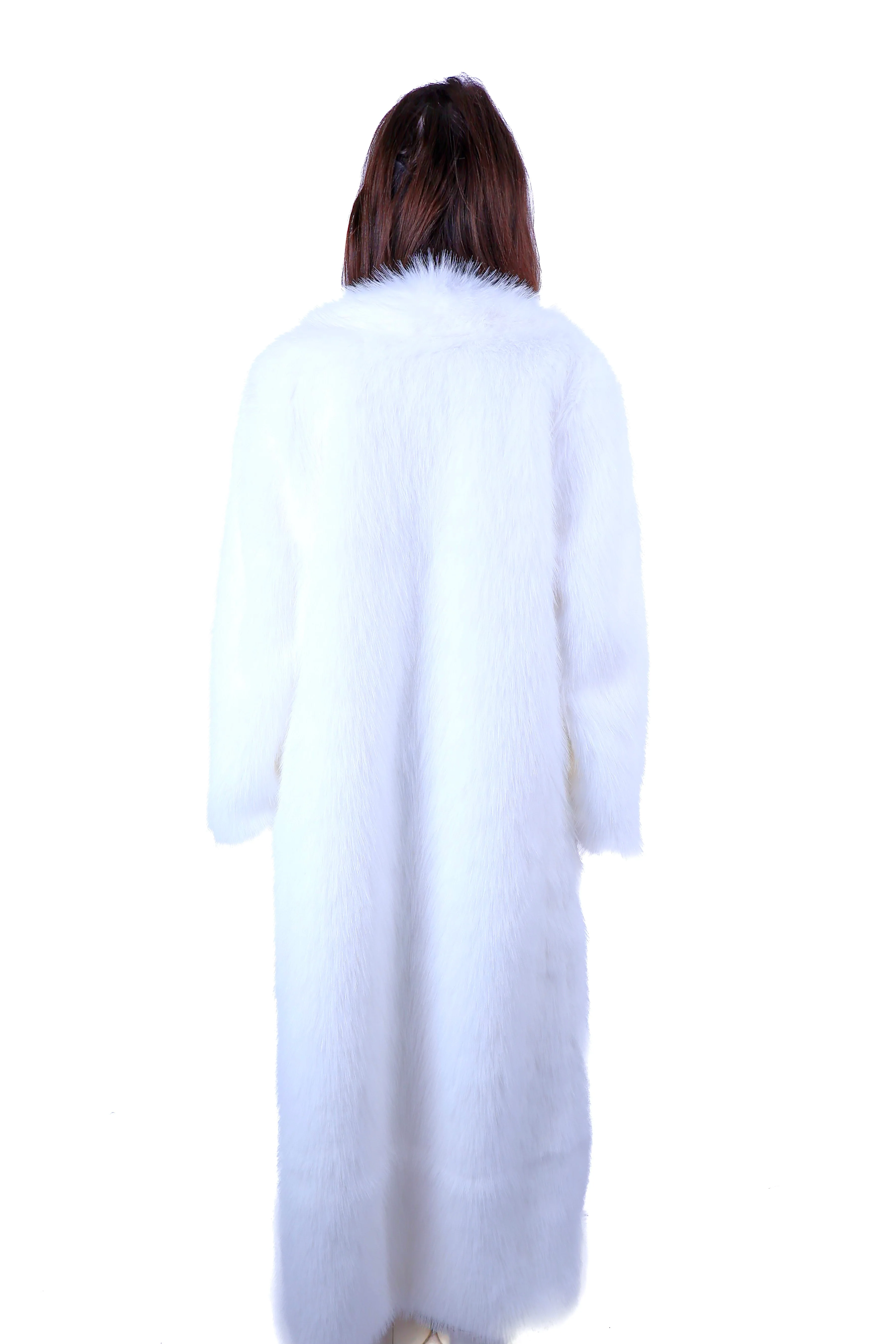 Snow Chic Long Fuzzy Jacket - Image 4